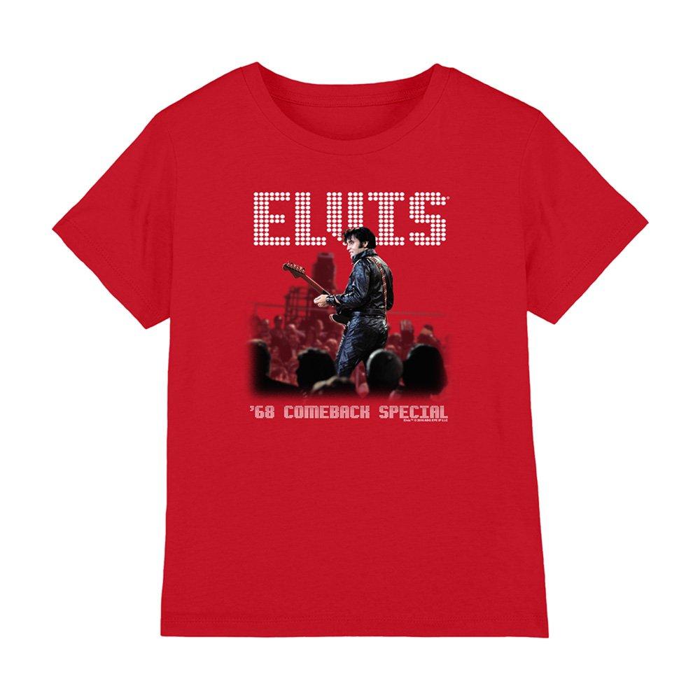 Red - Elvis Presley - Elvis Presley Return Of The King Kids T-Shirt Red - 1