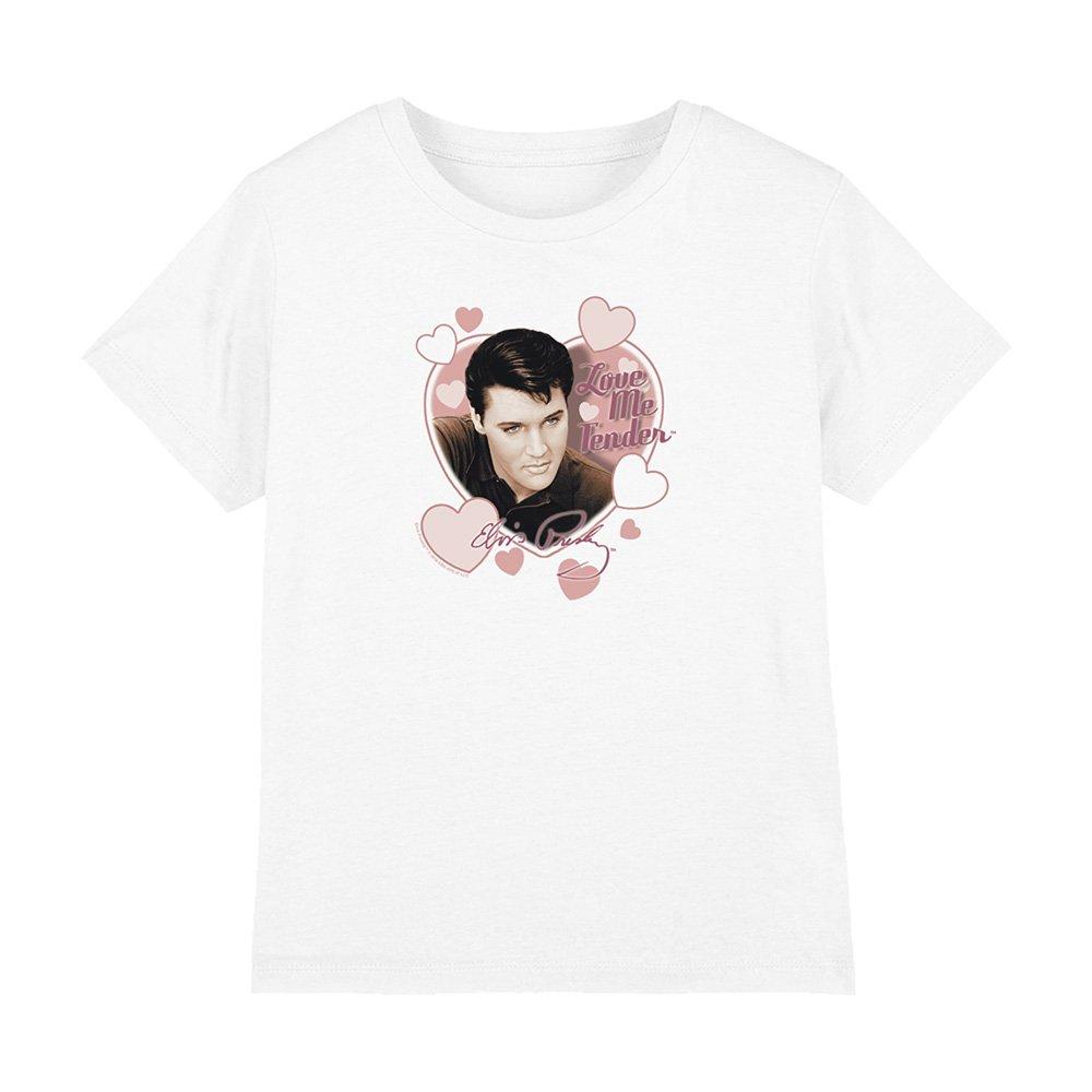White - Elvis Presley - Elvis Presleylove Me Tender Kids T-Shirt White - 1