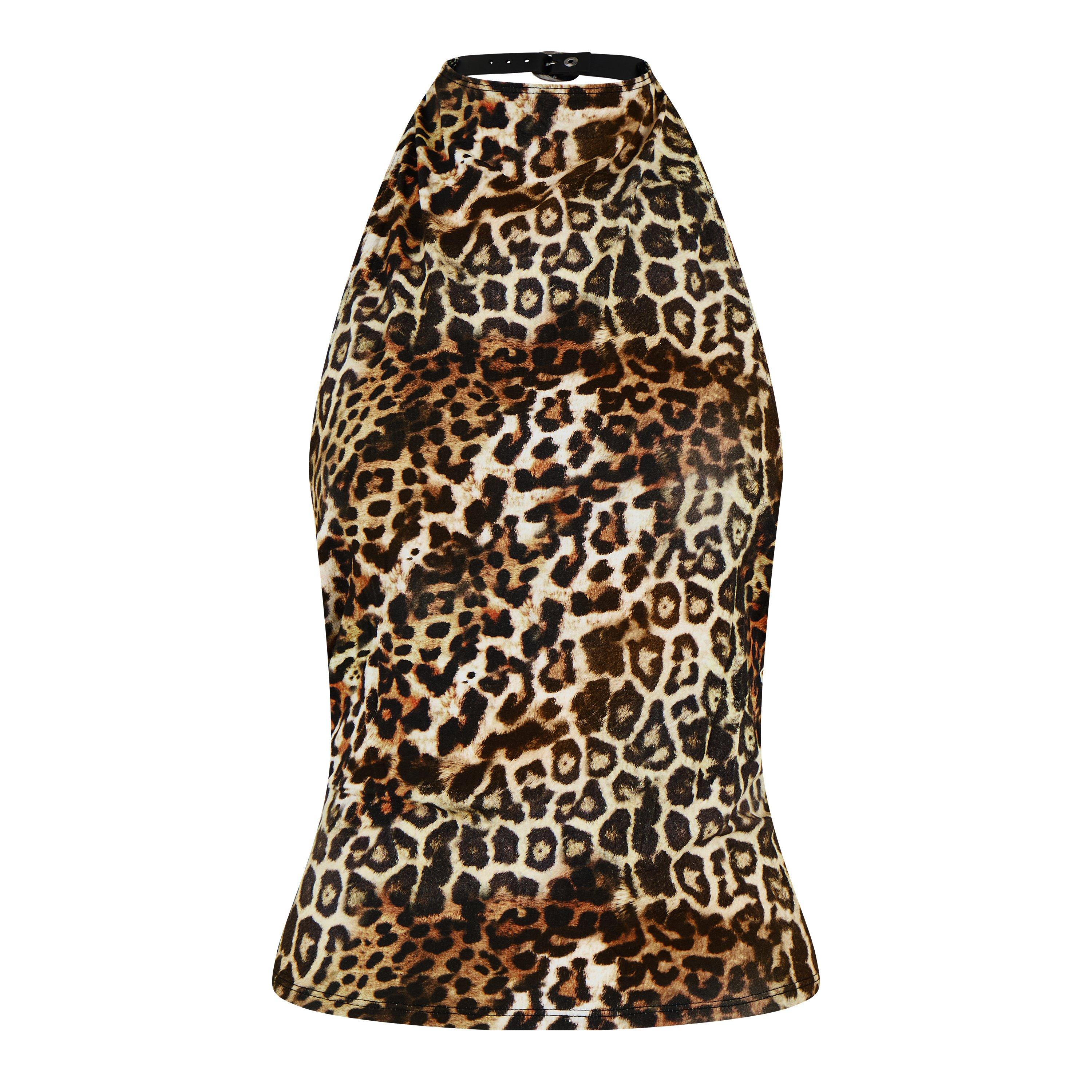 Leopard - Jaded London - Animal Print Halter Top - 5