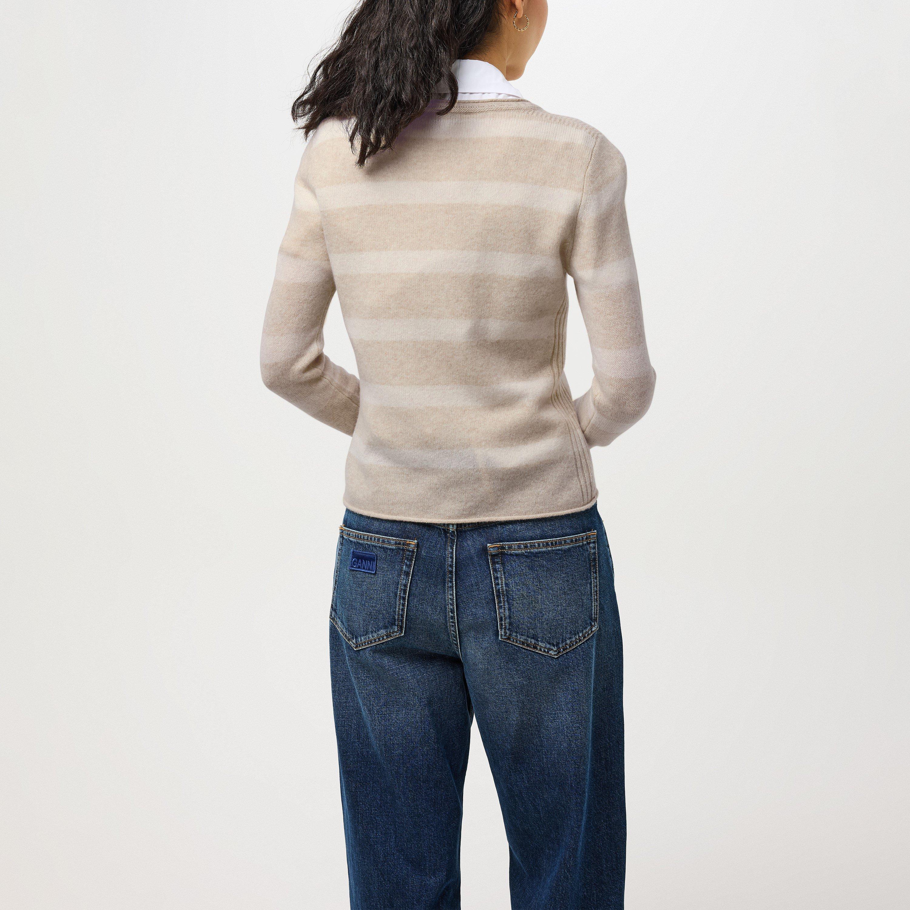  Beige Ivory - Tommy Hilfiger - SOFT WOOL C-NK LS SWEATER - 3