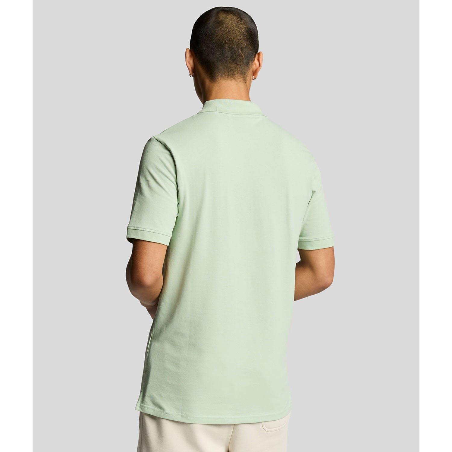 Green - Lyle and Scott - Plain Polo Shirt - 3