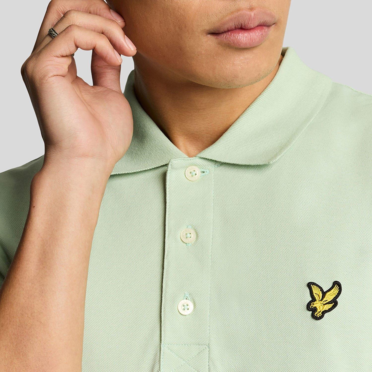 Green - Lyle and Scott - Plain Polo Shirt - 4