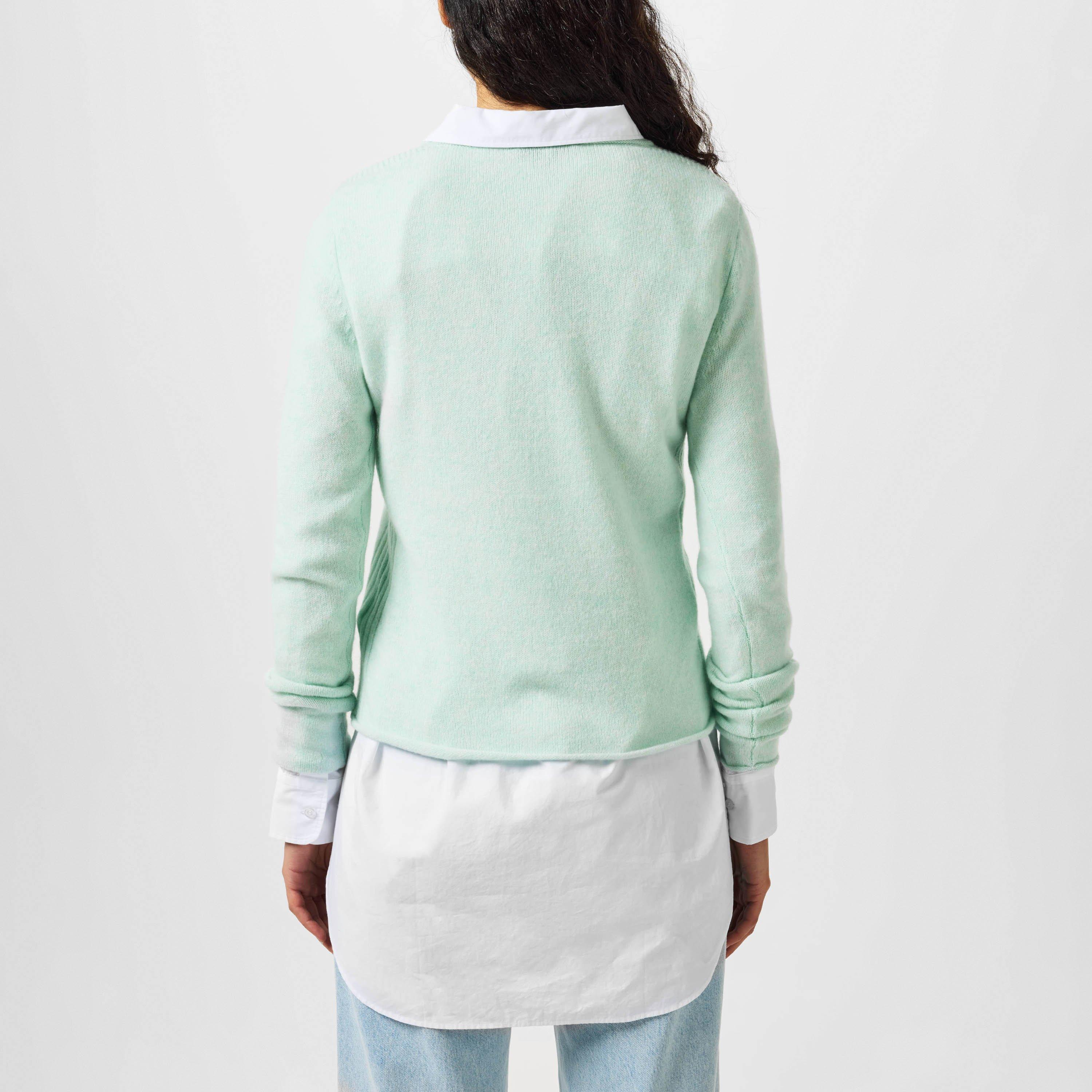 Minty Green - Tommy Hilfiger - Boat Neck Slim Long Sleeve Jumper from Tommy Hilfiger - 3