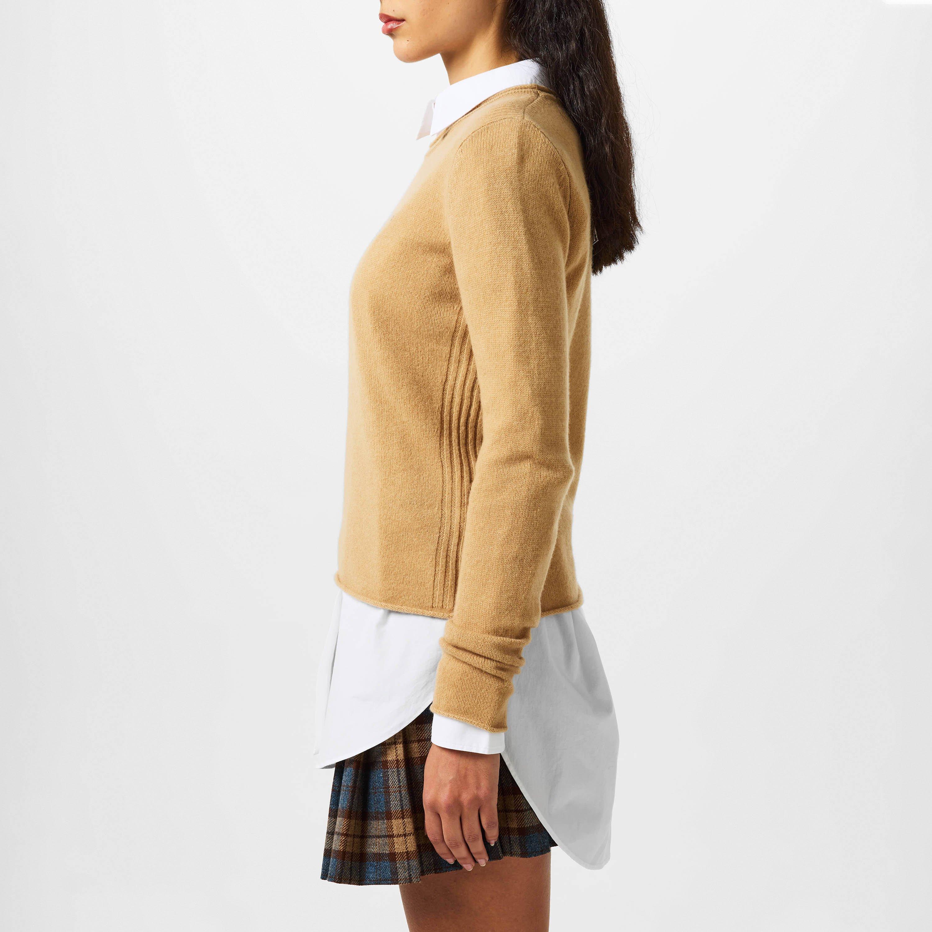 Classic Khaki - Tommy Hilfiger - Soft Wool Crew Neck Sweater - 2