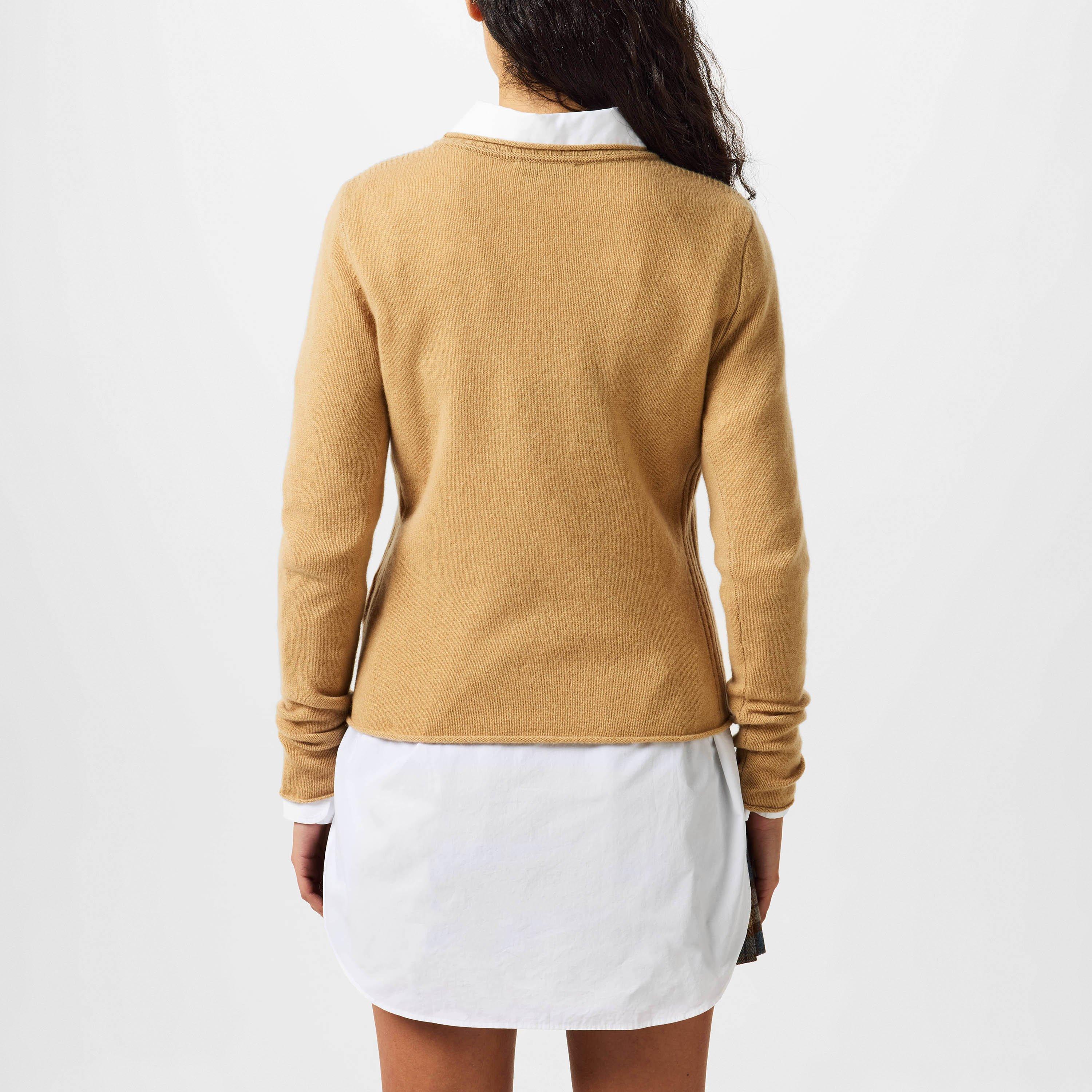 Classic Khaki - Tommy Hilfiger - Soft Wool Crew Neck Sweater - 3