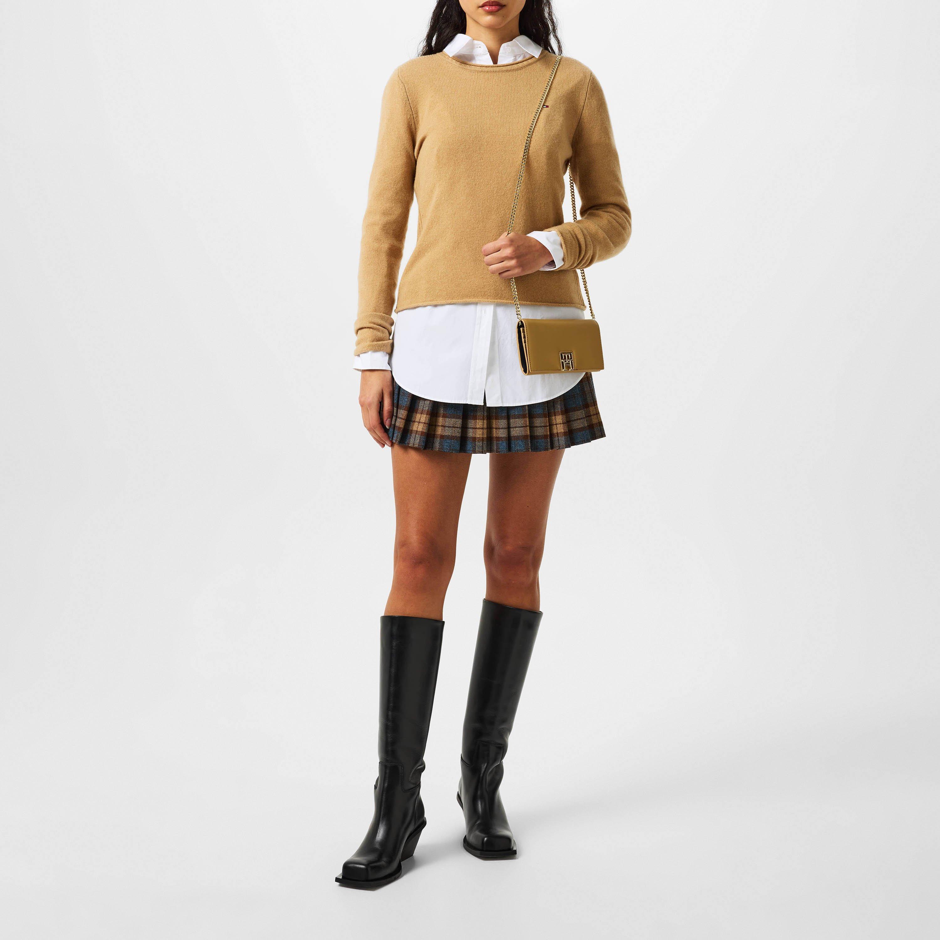 Classic Khaki - Tommy Hilfiger - Soft Wool Crew Neck Sweater - 4