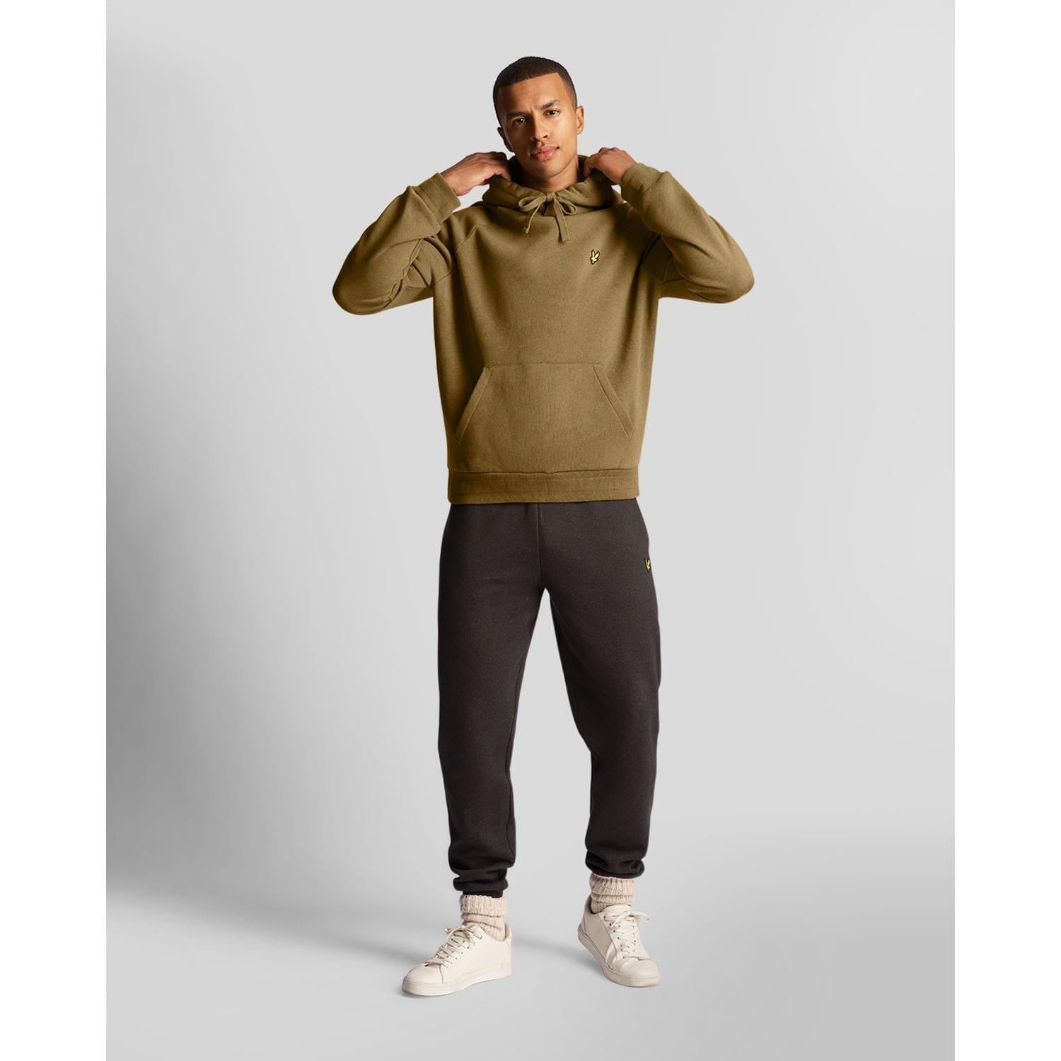 Olive - Lyle and Scott - Raglan Racked Hoodie - 2