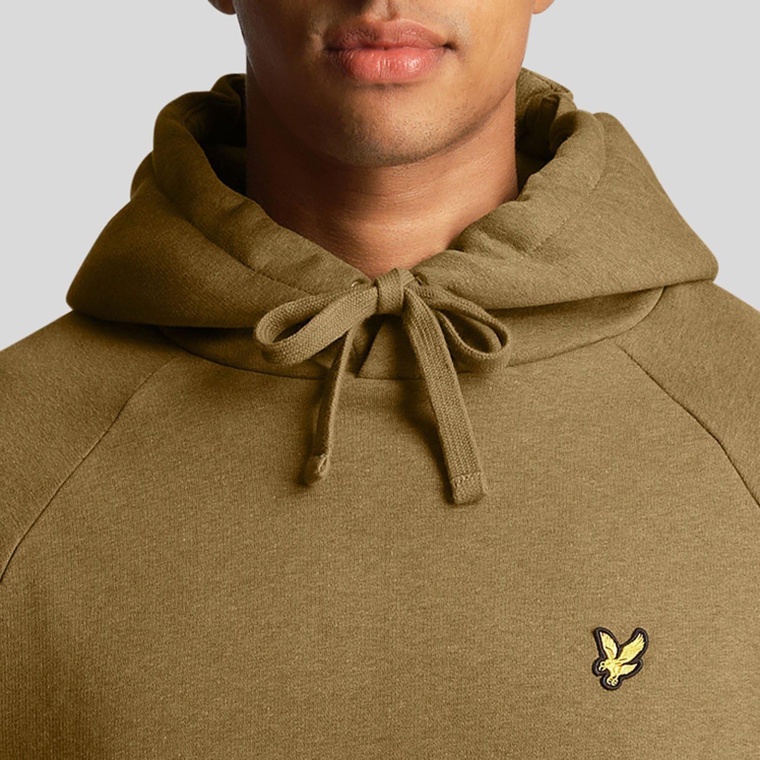Olive - Lyle and Scott - Raglan Racked Hoodie - 4