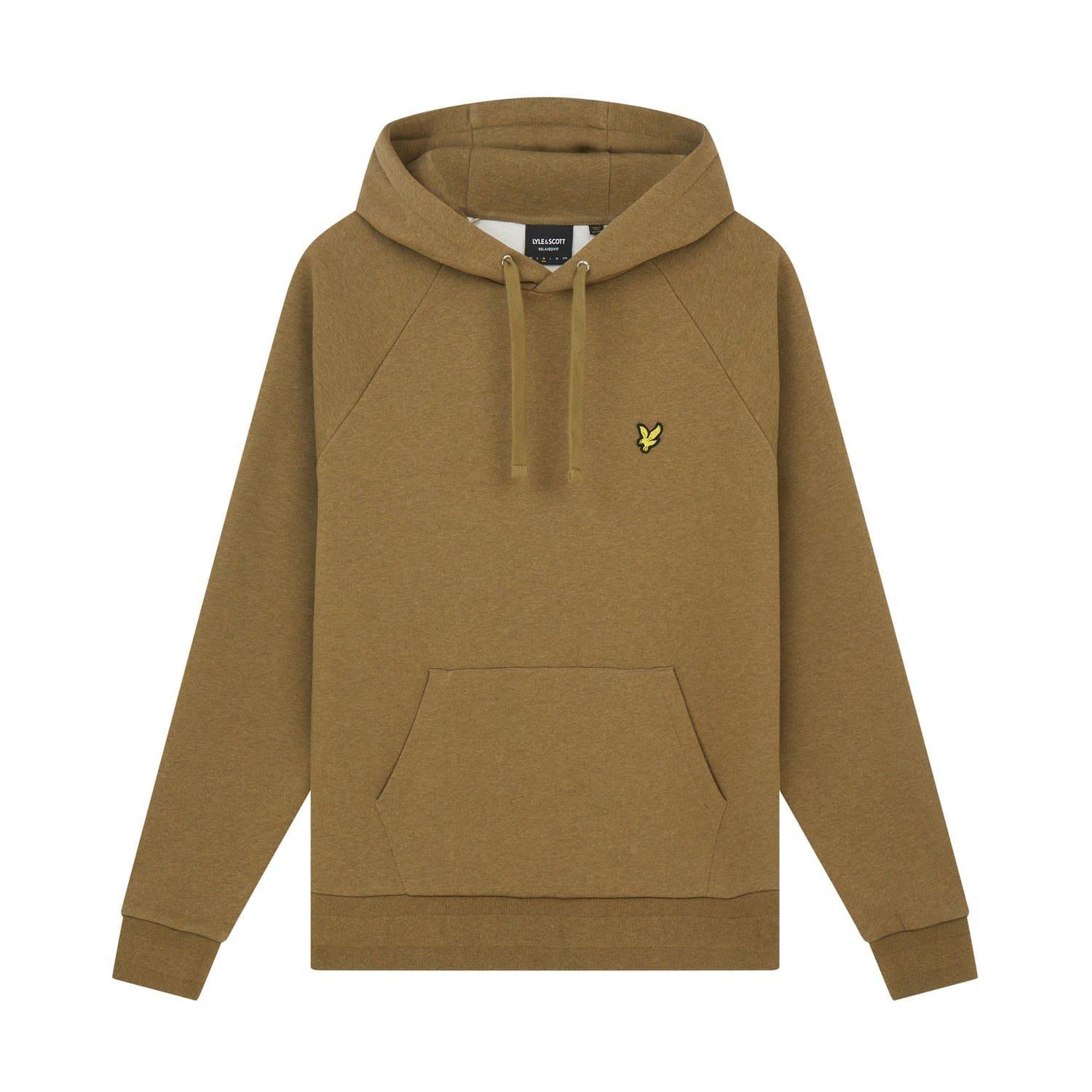 Olive - Lyle and Scott - Raglan Racked Hoodie - 5