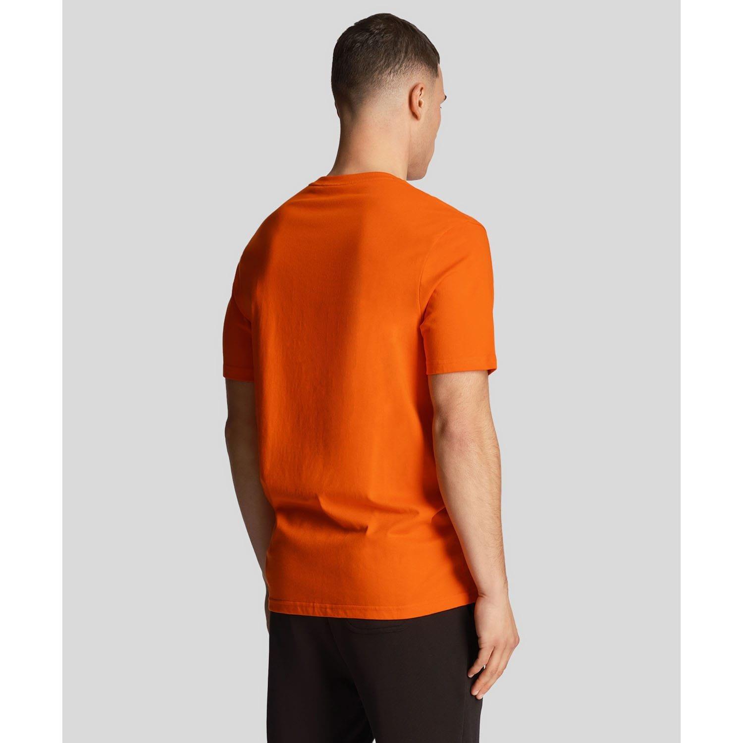 Orange - Lyle and Scott - Plain T-Shirt - 3