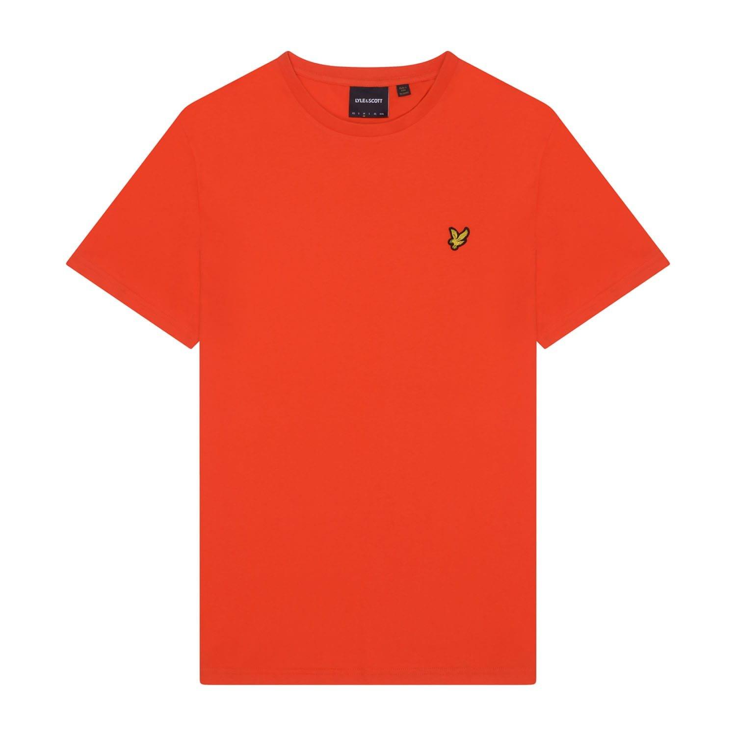 Orange - Lyle and Scott - Plain T-Shirt - 5