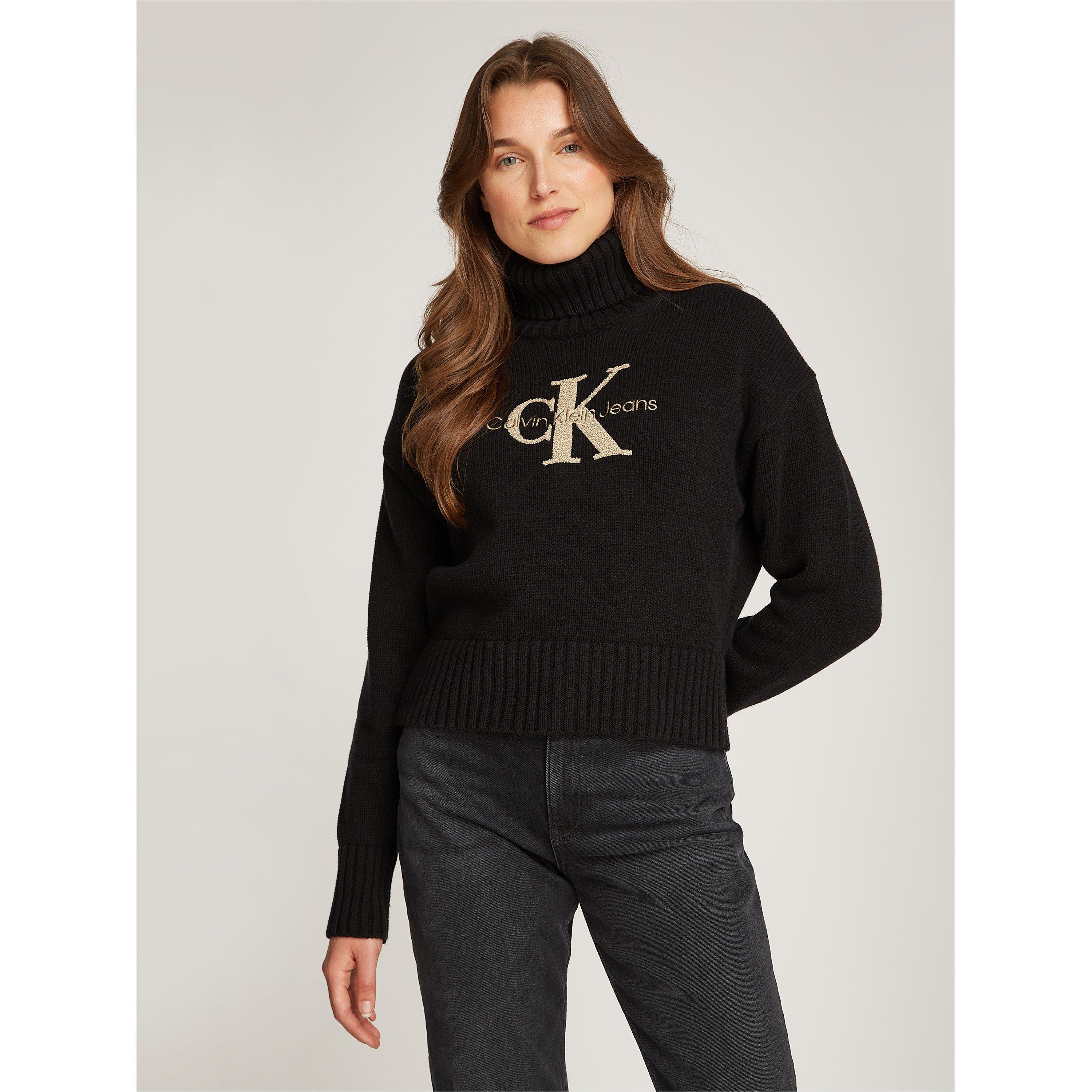 Ck Black - Calvin Klein Jeans - Funnel Neck Sweater - 1