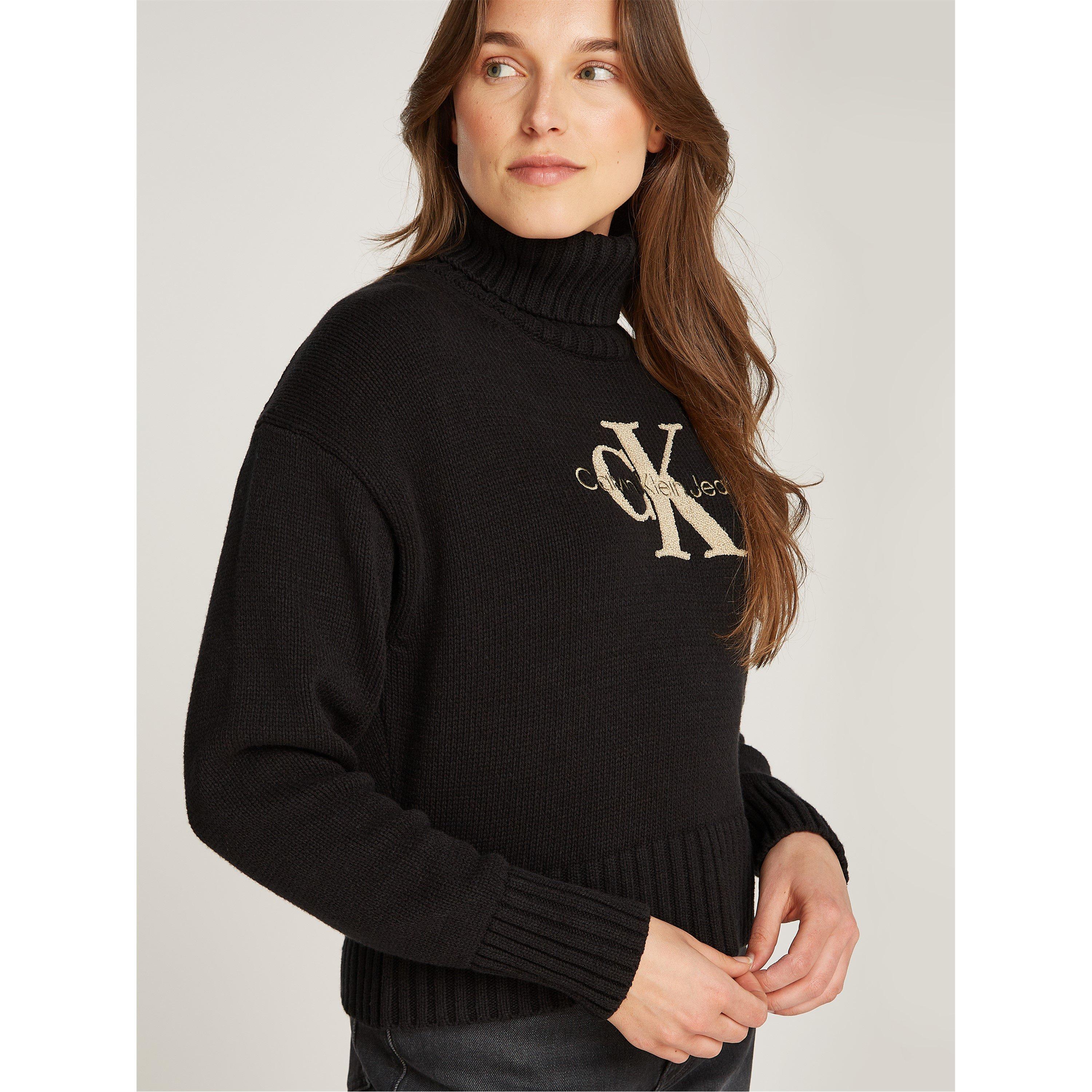 Ck Noir - Calvin Klein Jeans - Funnel Neck Sweater - 3