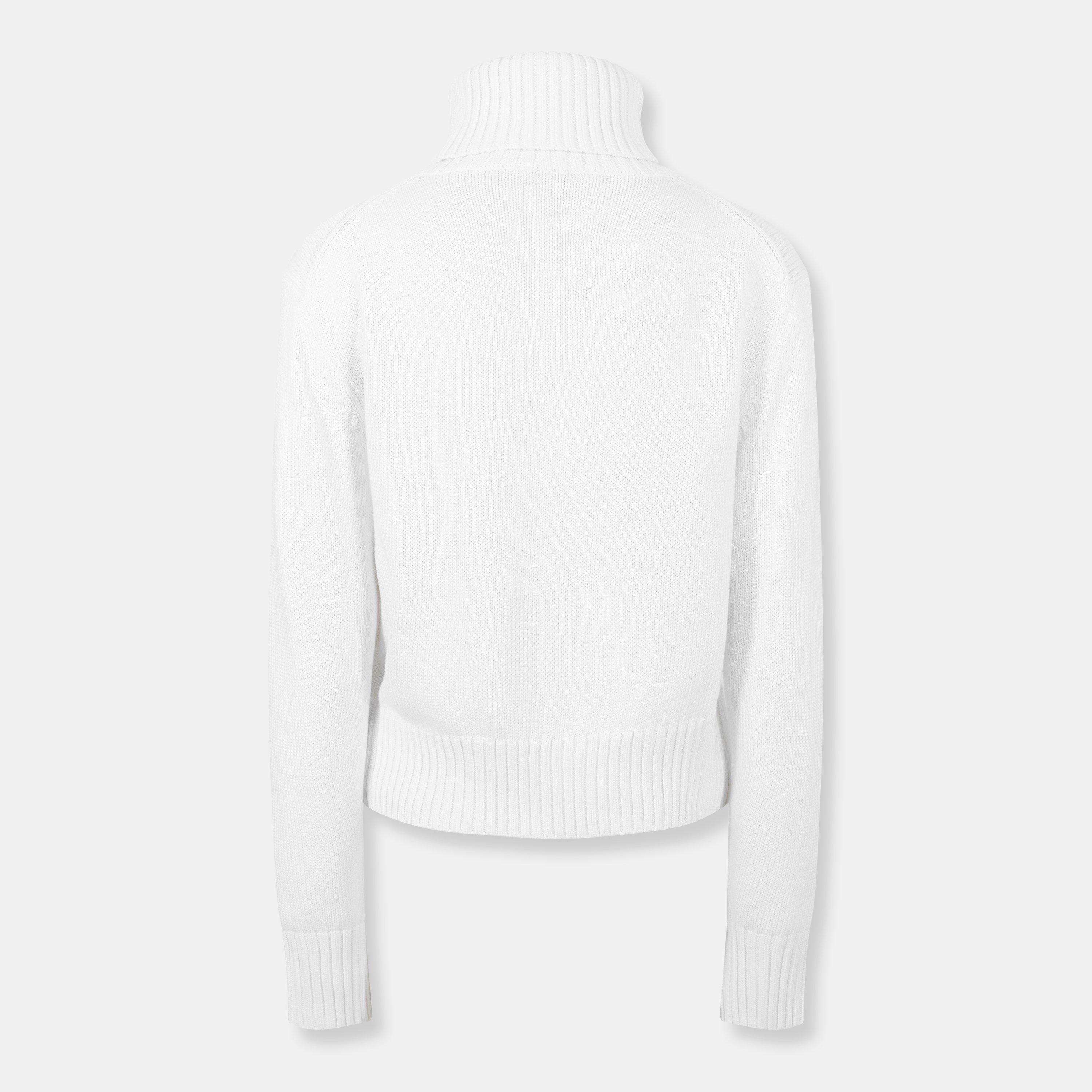 Brilliant White - Calvin Klein Jeans - Funnel Neck Sweater - 2
