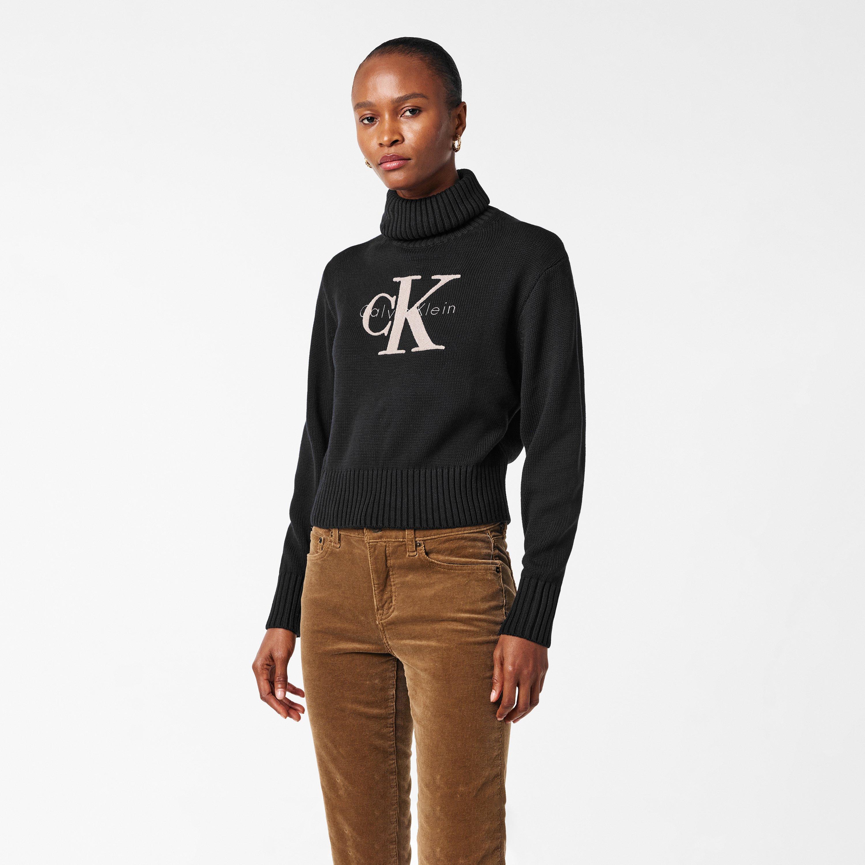 Black - Calvin Klein Jeans - Funnel Neck Sweater - 3
