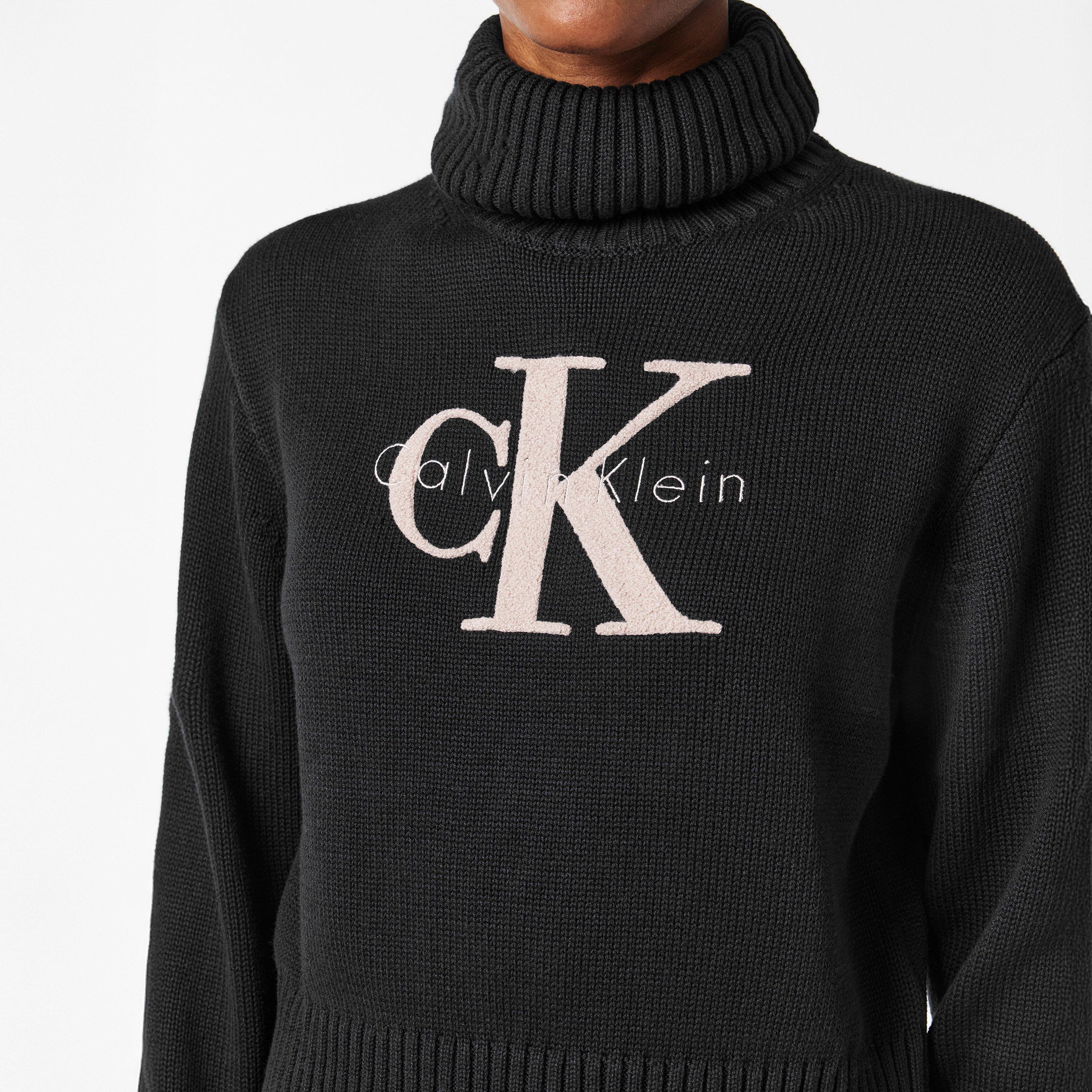 Black - Calvin Klein Jeans - Funnel Neck Sweater - 5