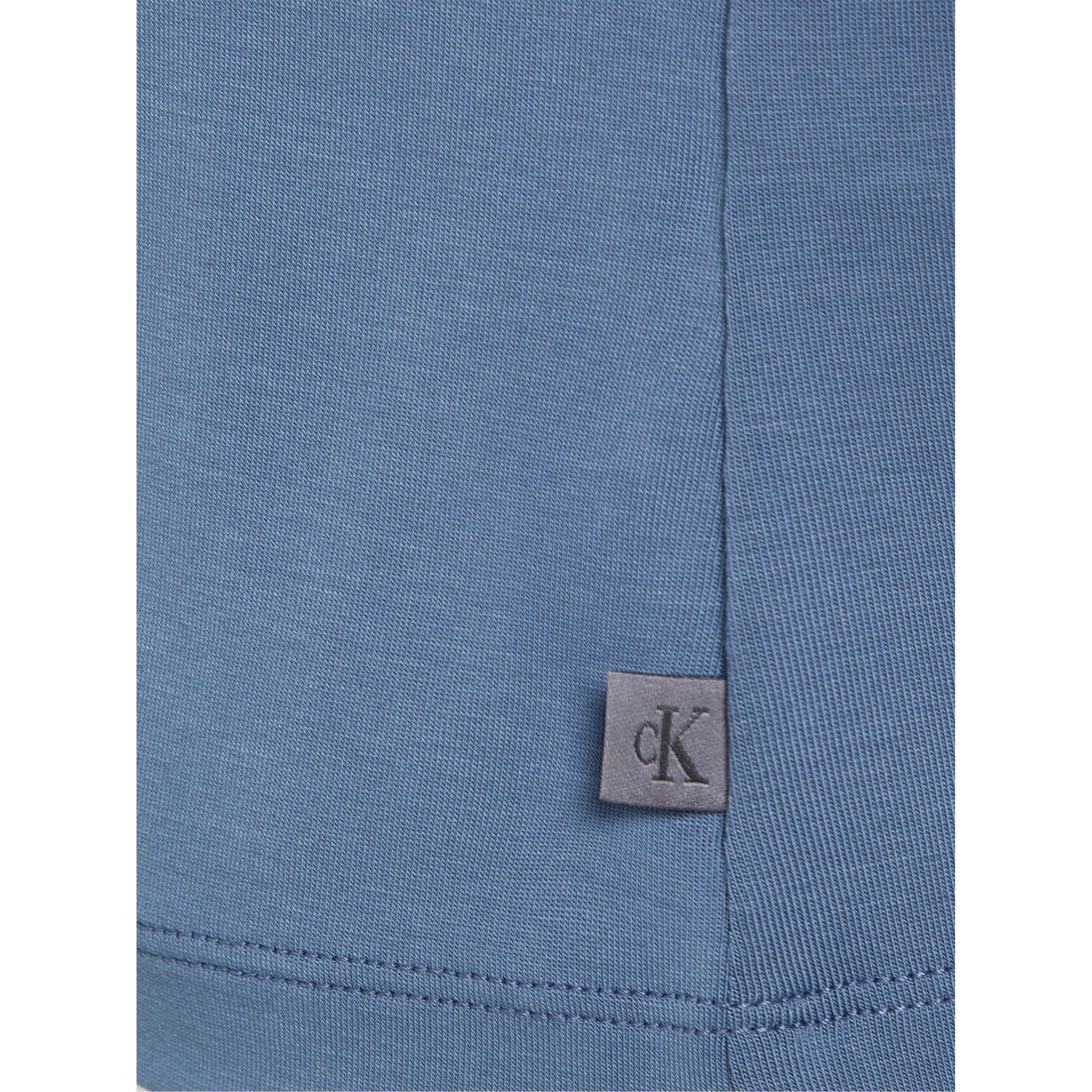 China Blue - Calvin Klein Jeans - Women's Modal Long-Sleeve Plain Shirt - 4