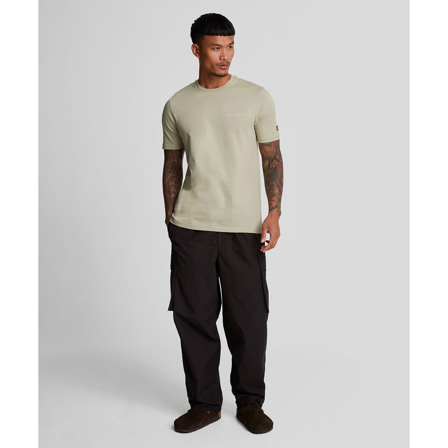 Beige - Lyle and Scott - Embroidered T-Shirt - 2