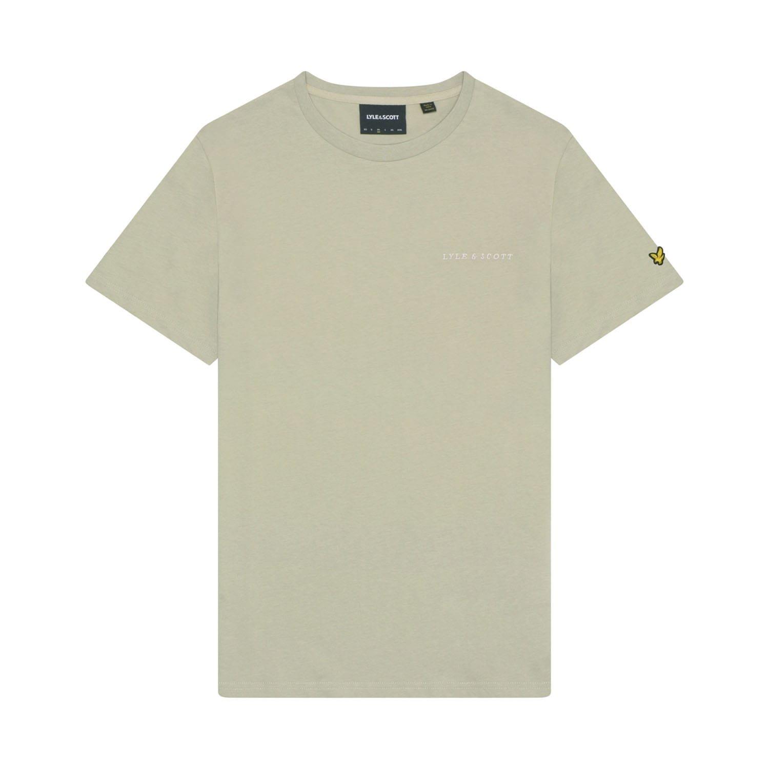 Beige - Lyle and Scott - Embroidered T-Shirt - 5