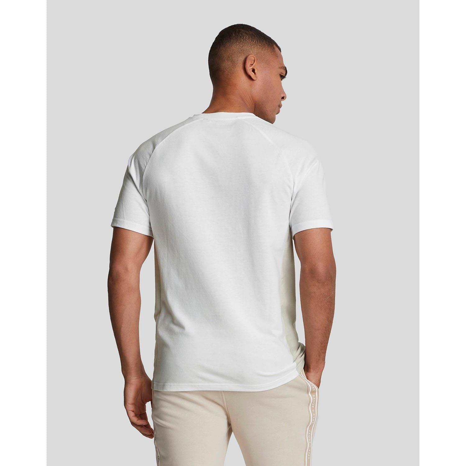White - Lyle and Scott - Colour Block Core T-Shirt - 3