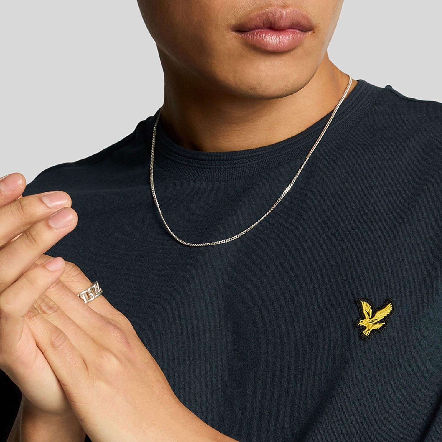 Navy - Lyle and Scott - Ottoman Tipped T-Shirt - 4