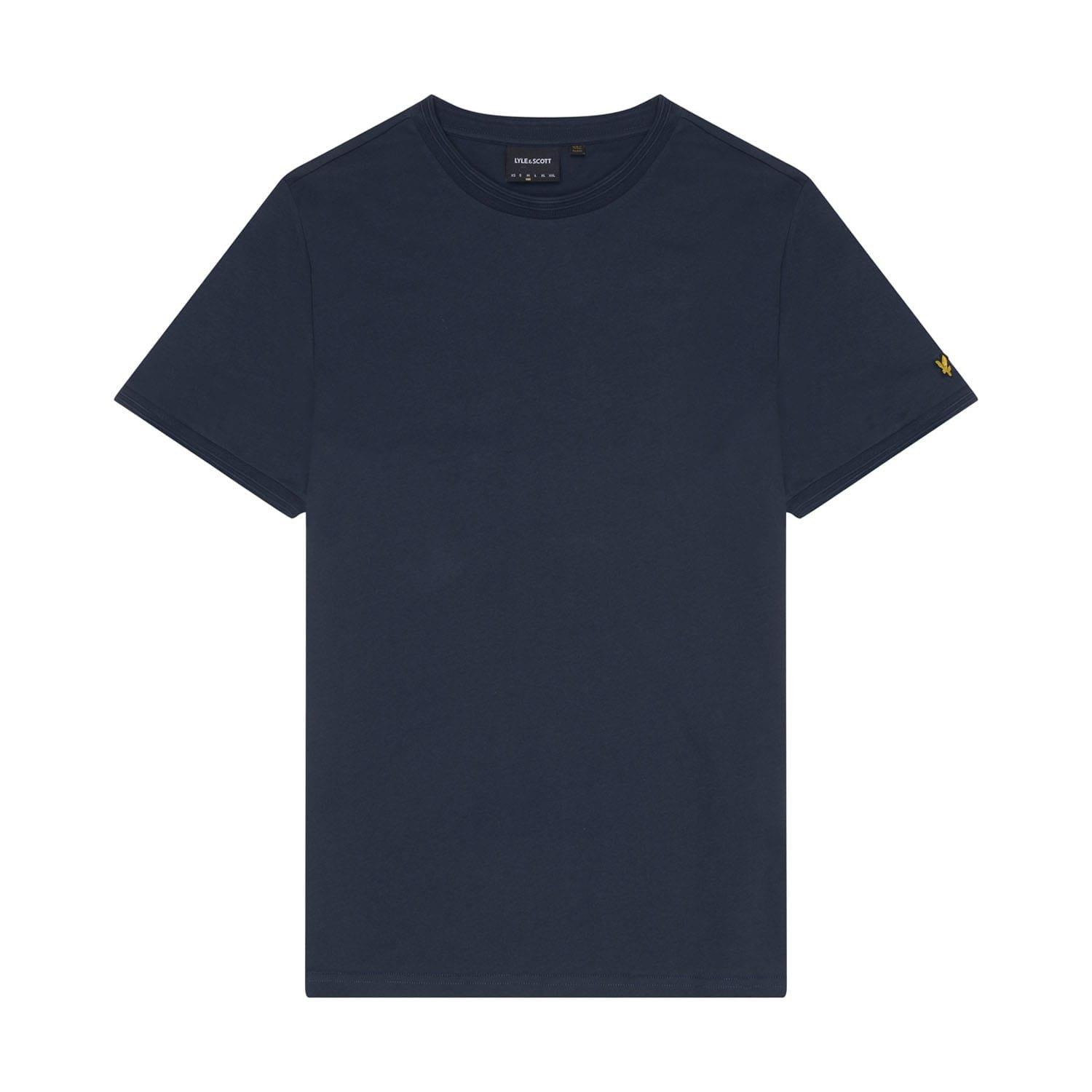 Navy - Lyle and Scott - Ottoman Tipped T-Shirt - 5
