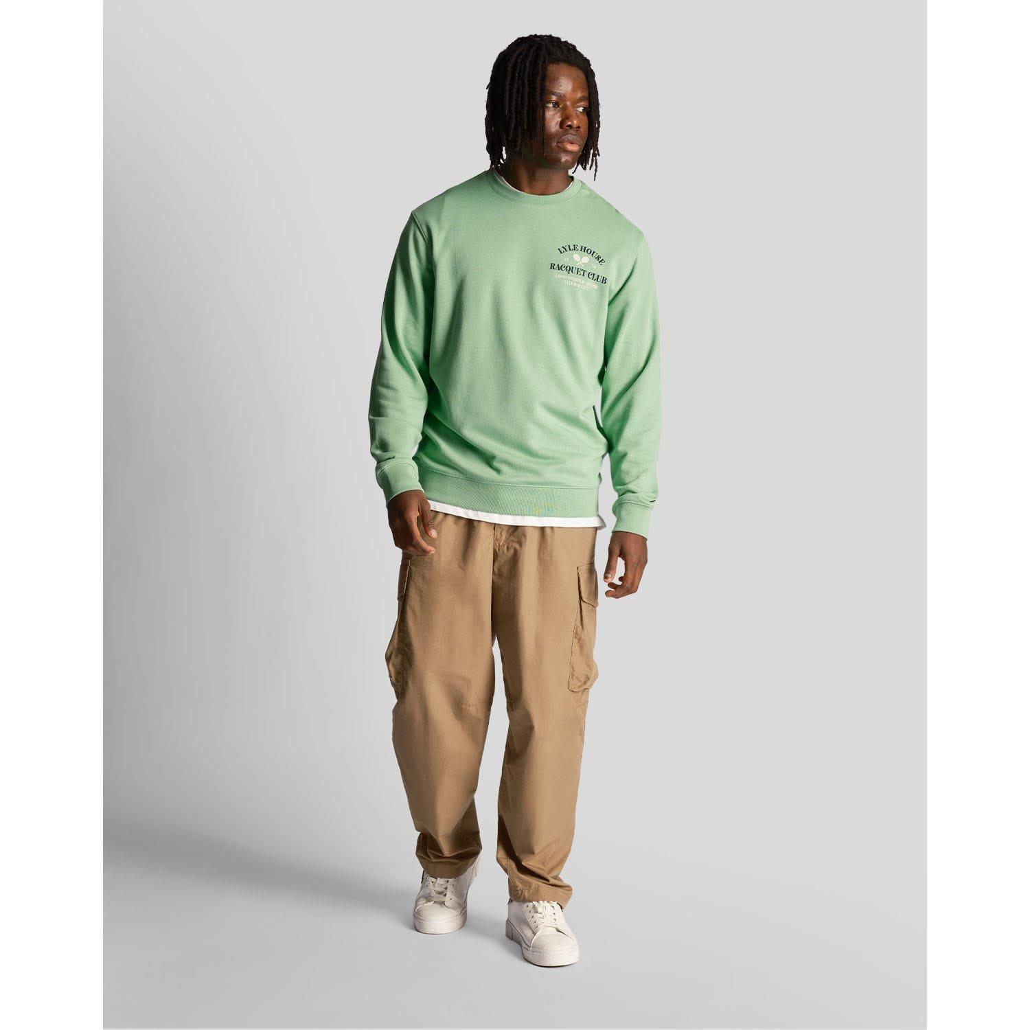 Green - Lyle and Scott - Racquet Club Graphic Sweatshirt - 2