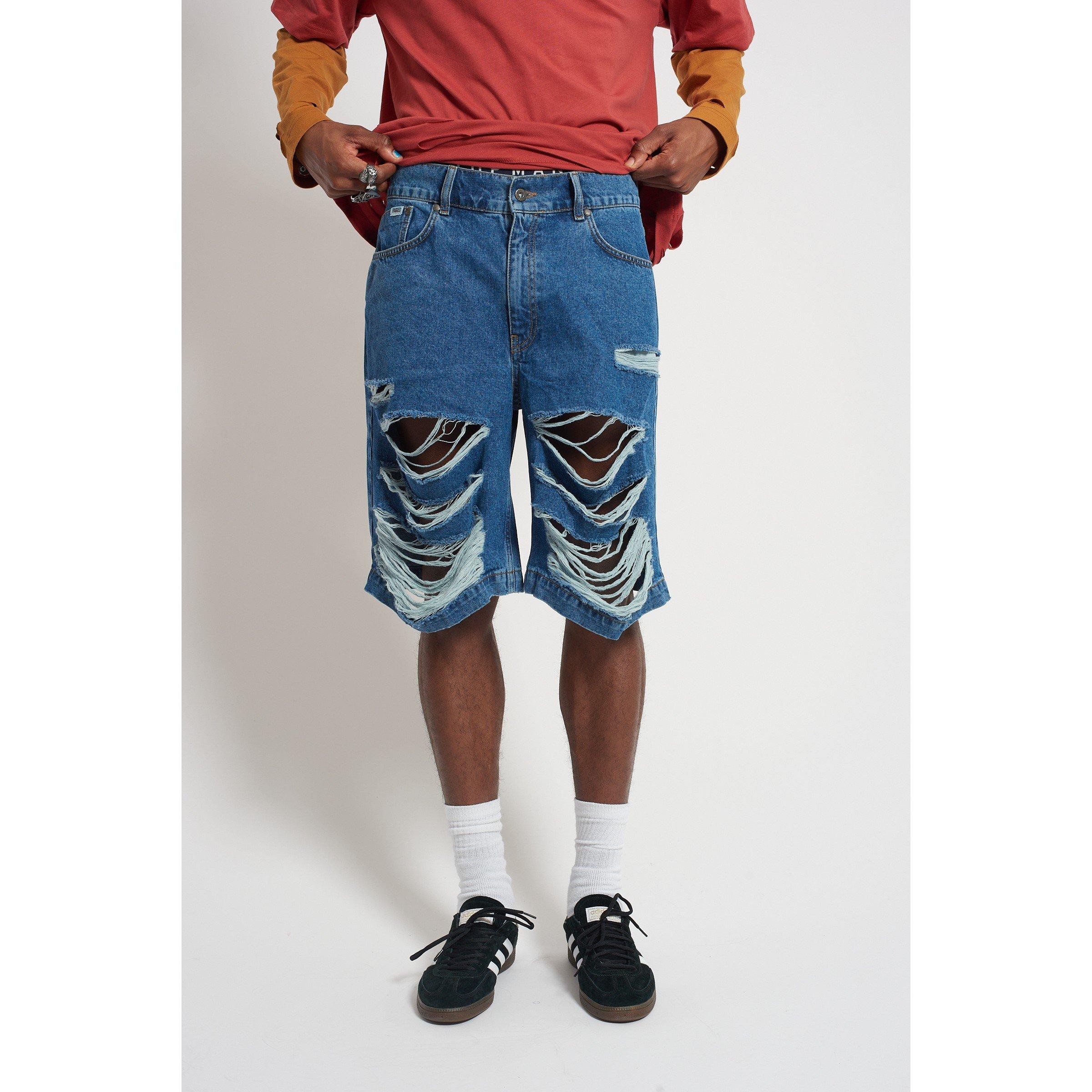 Indigo - The Ragged Priest - Men's Feral Denim Shorts - 1