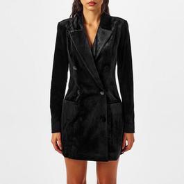 Good American Velvet Blazer Dress