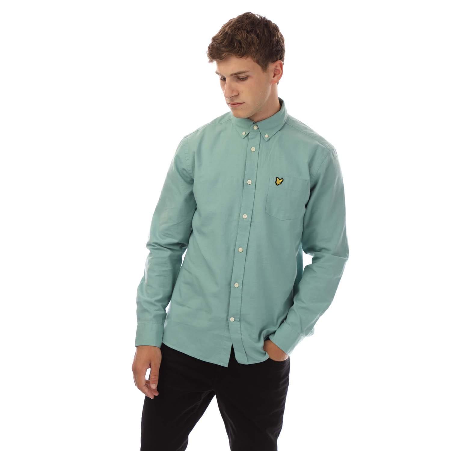 Turquoise - Lyle and Scott - Cotton Linen Button Down Shirt - 1