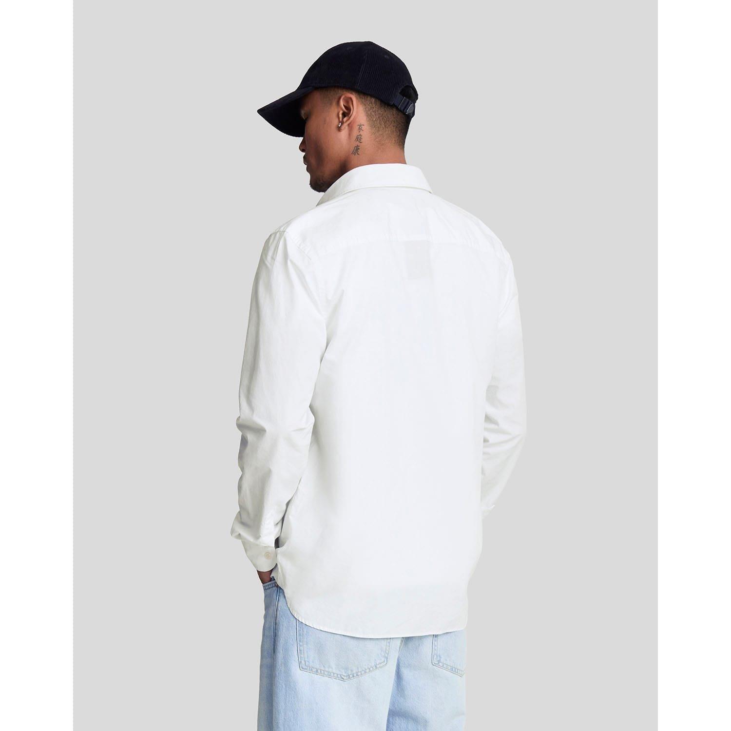 White - Lyle and Scott - Long Sleeve Poplin Shirt - 3