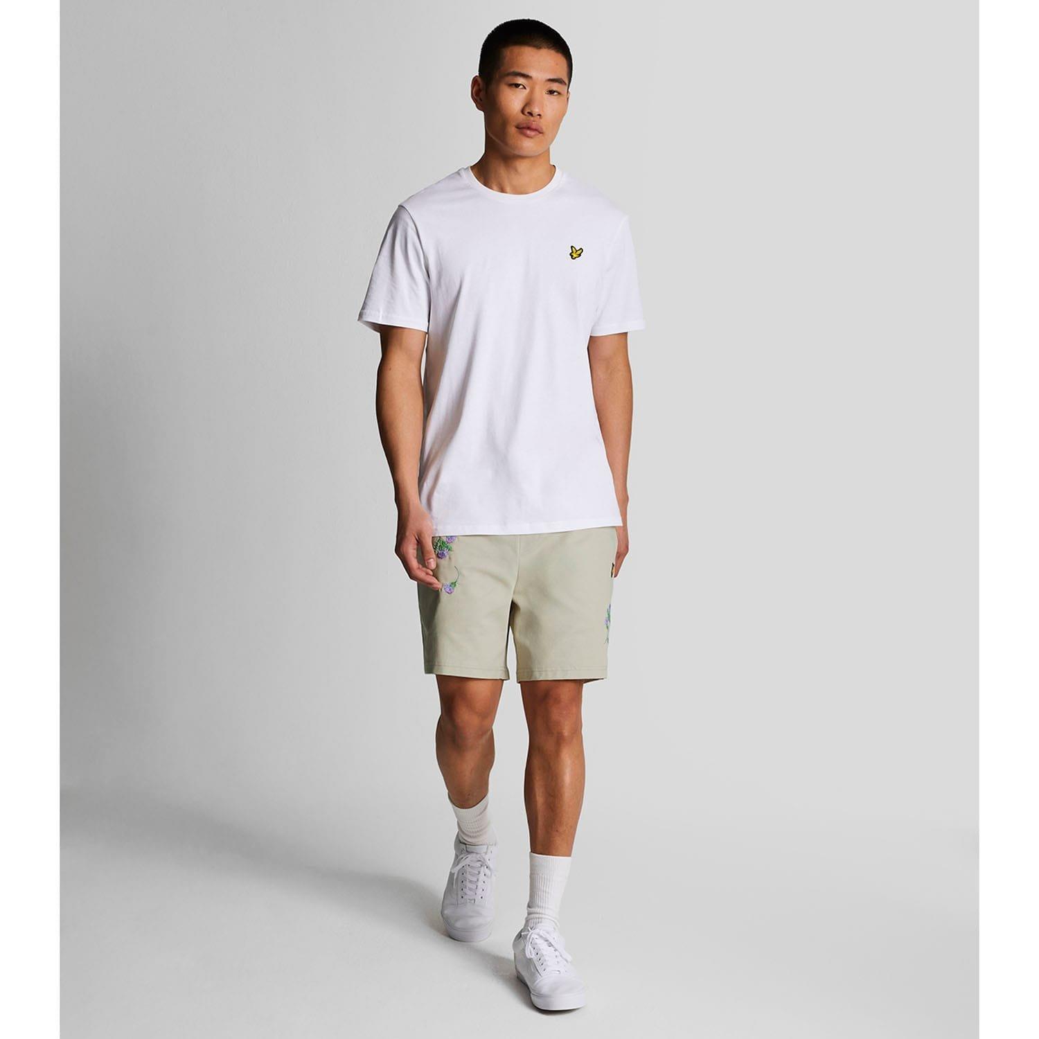 Cream - Lyle and Scott - Thistle Club Embroidered Shorts - 2