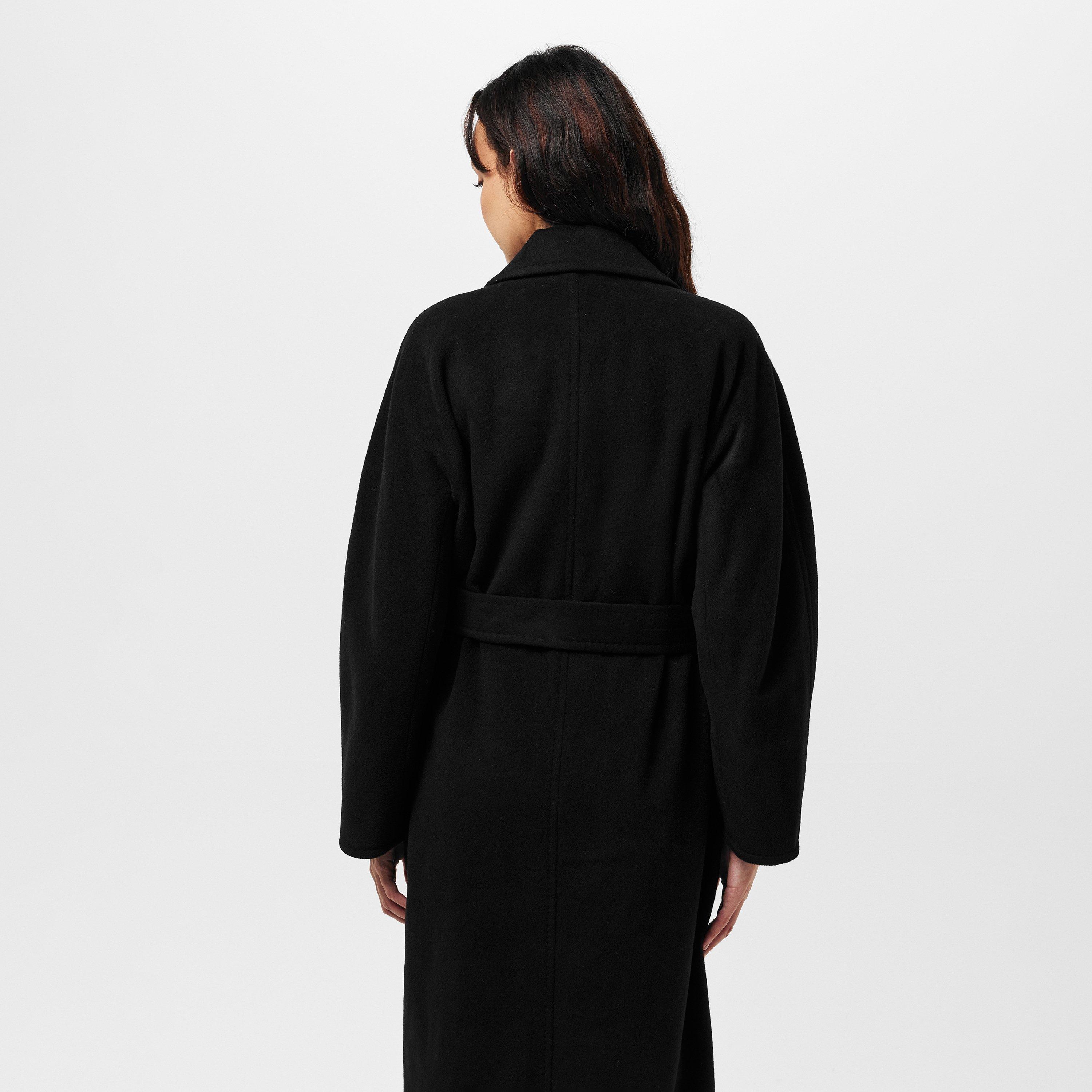 Black - Raey - Women's  Single-Breasted Long Sleeve Boucle Jacket - 4