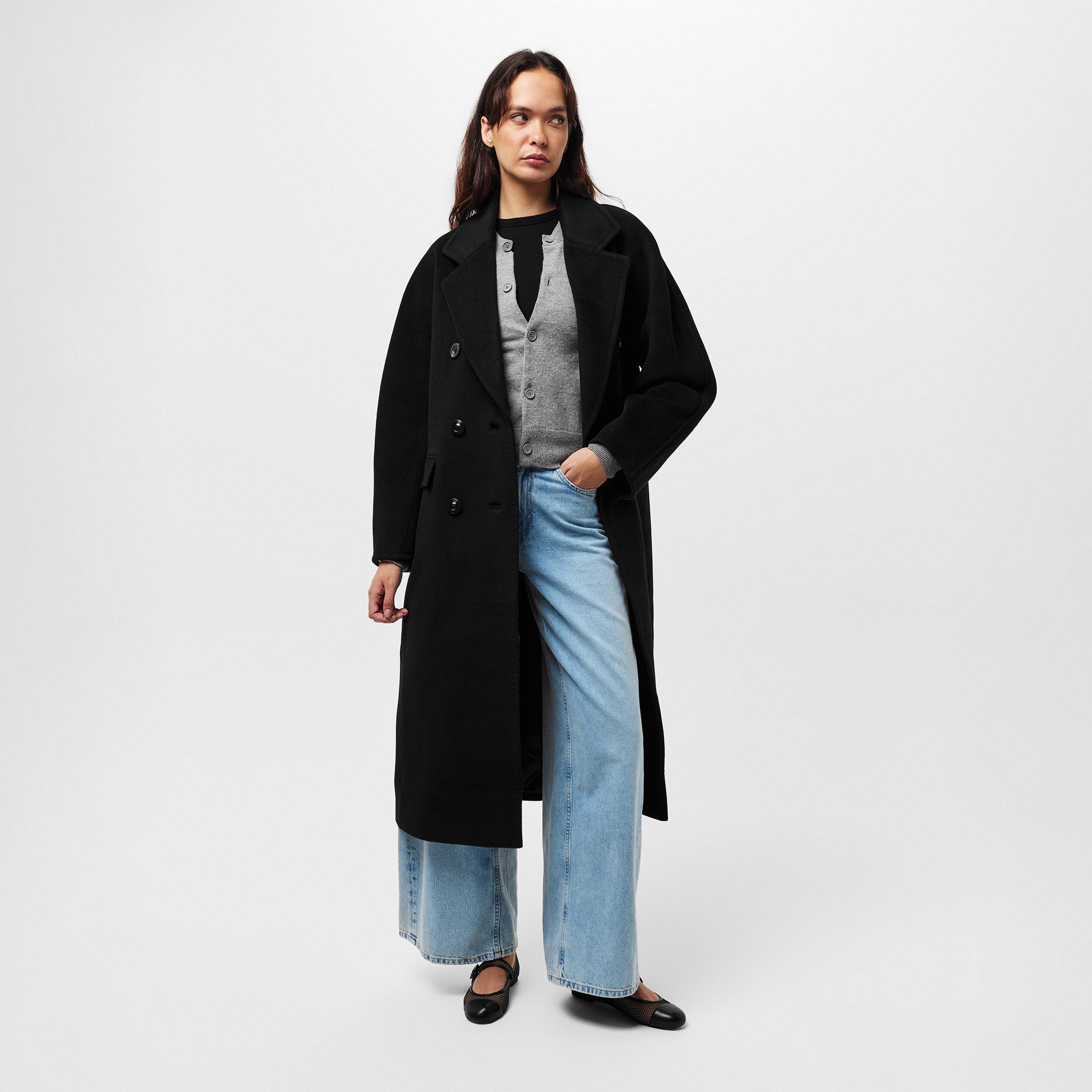 Black - Raey - Women's  Single-Breasted Long Sleeve Boucle Jacket - 6