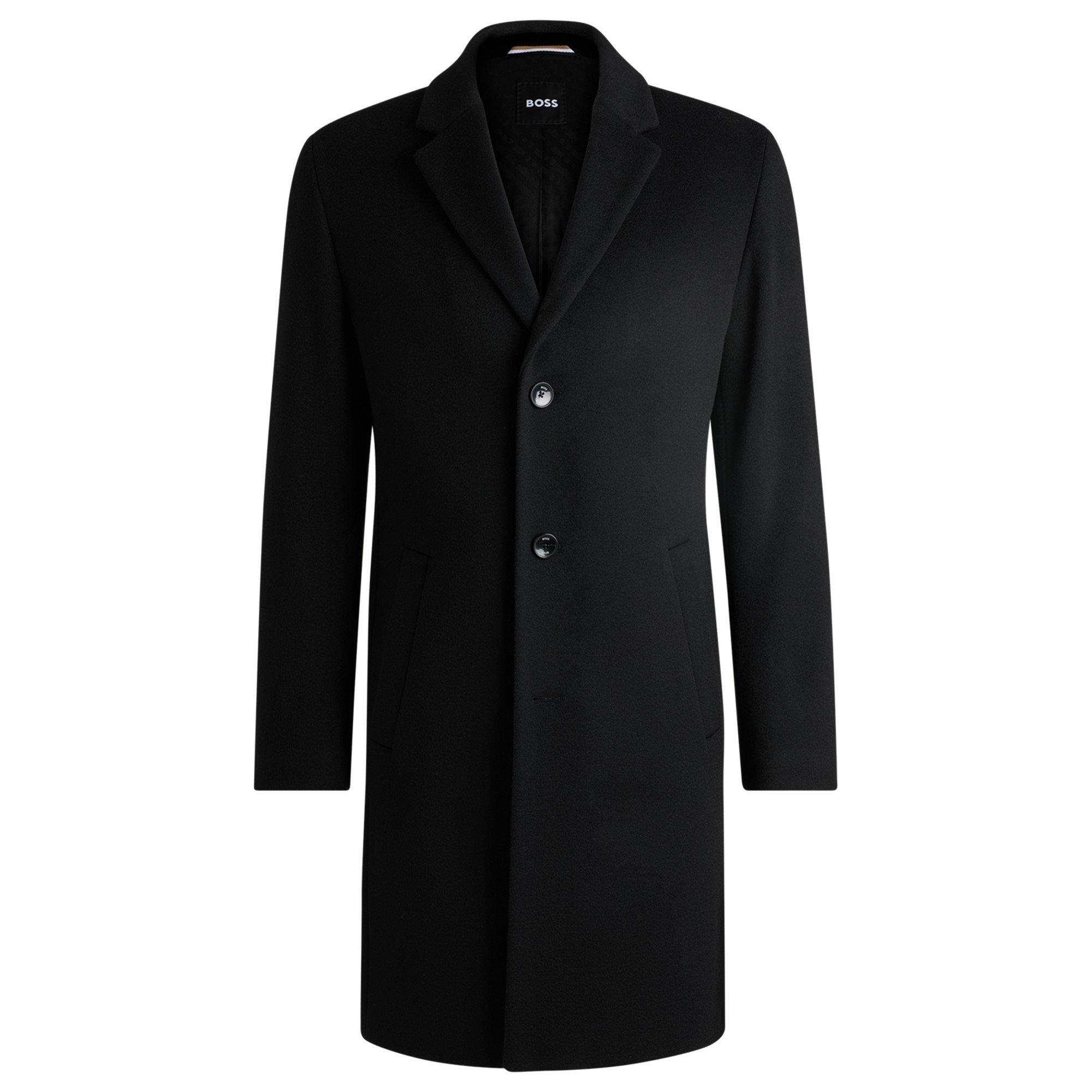 Black 001 - Boss - Men's HHyde C Black Overcoat - 1