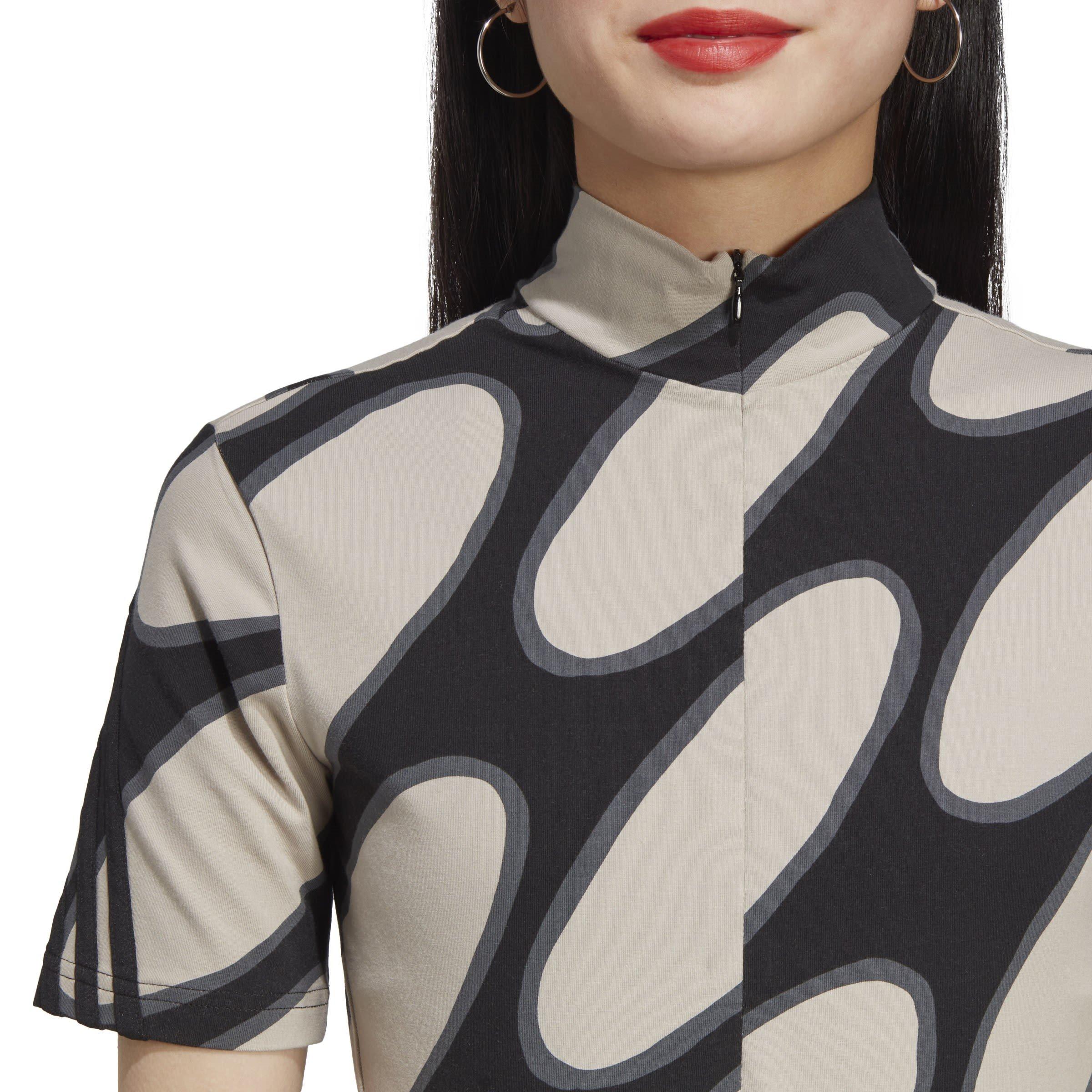 Bruin/Zwart/Grijs - adidas - x Marimekko Future Icons Three Stripes Bodysuit - 5