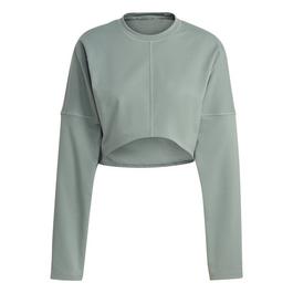 adidas Yoga Studio Crop Sweatshirt Womens Top