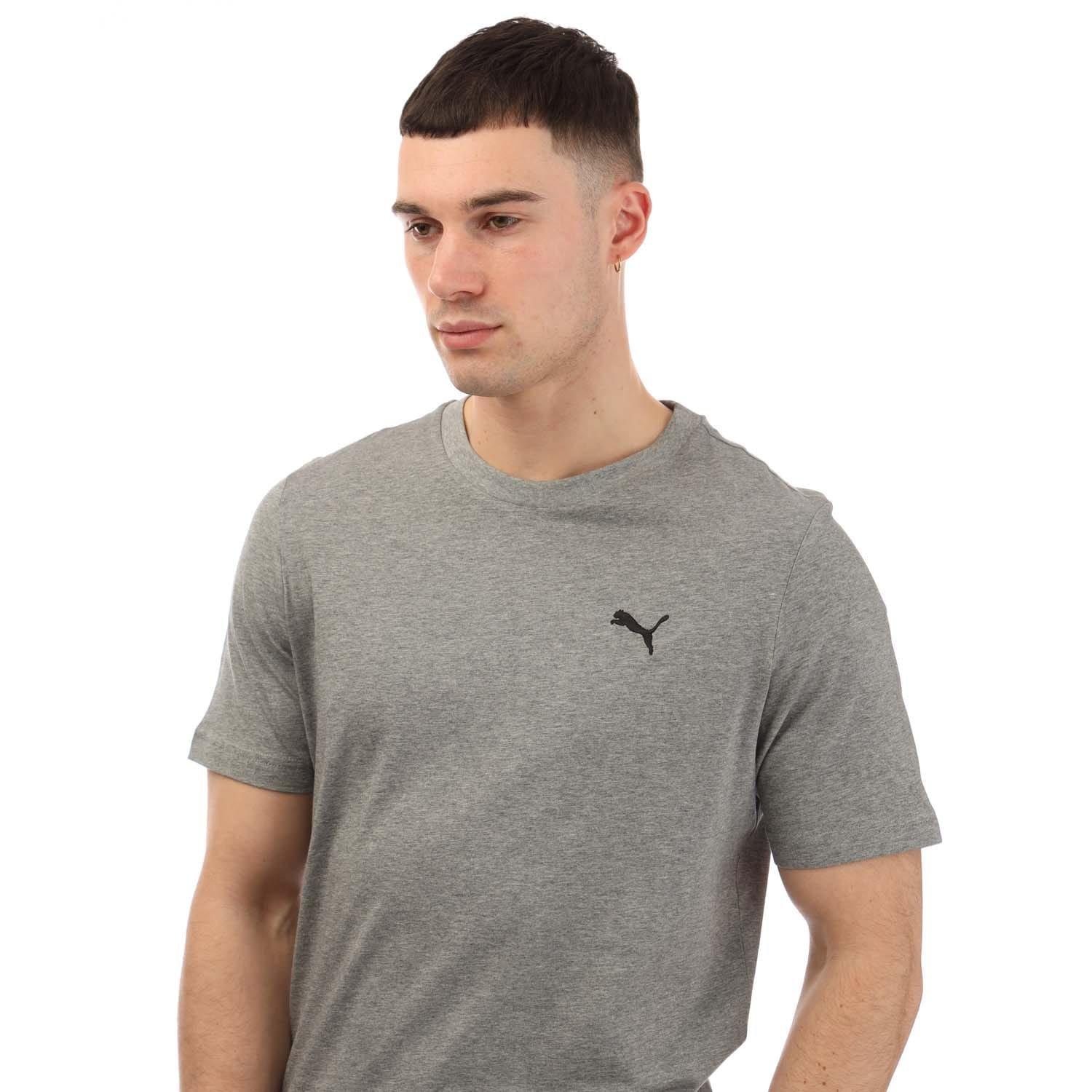 Grey - Puma - Small Logo T-Shirt - 2