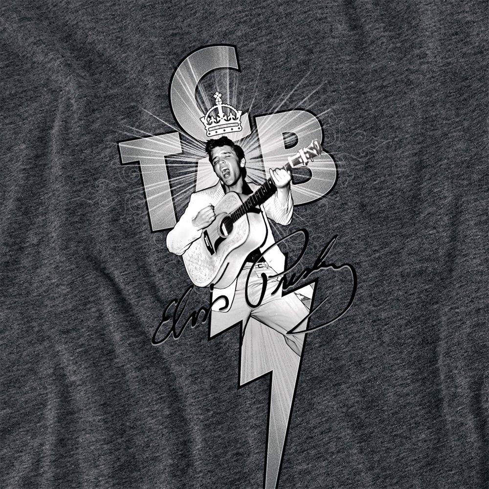 Charcoal - Elvis Presley - Elvis Presley Tcb Ornate T-Shirt Charcoal - 2