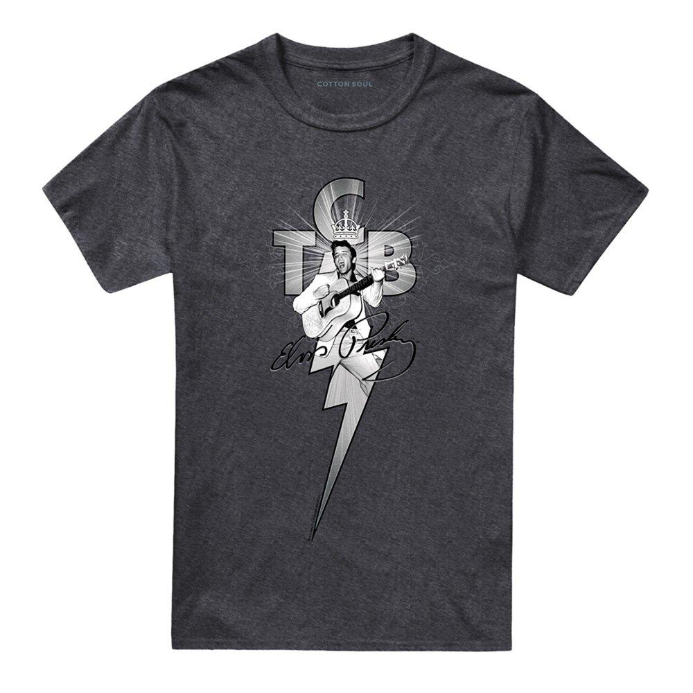 Charcoal - Elvis Presley - Elvis Presley Tcb Ornate T-Shirt Charcoal - 4