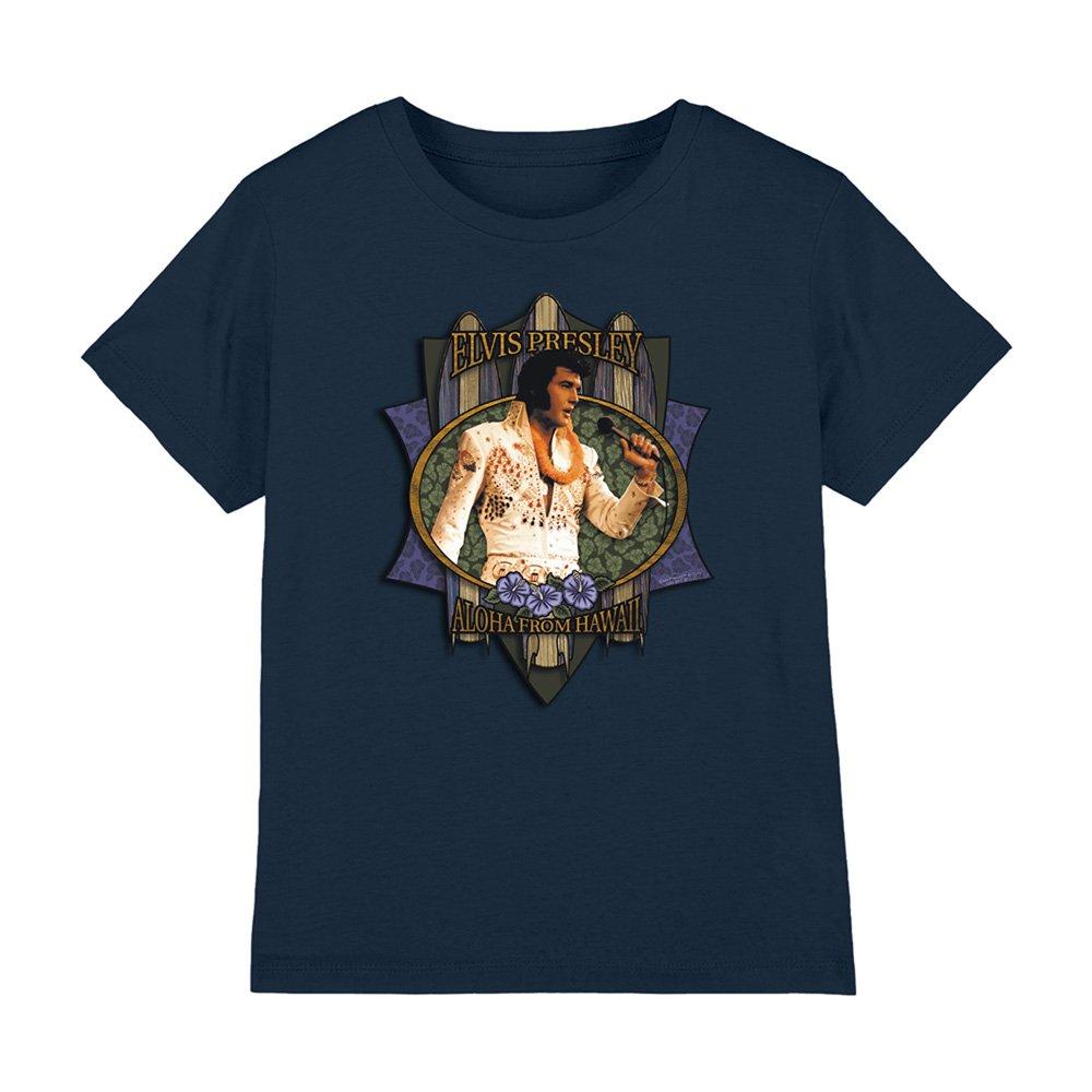 Navy - Elvis Presley - Elvis Presley Aloha From Hawaii Kids T-Shirt Navy - 1