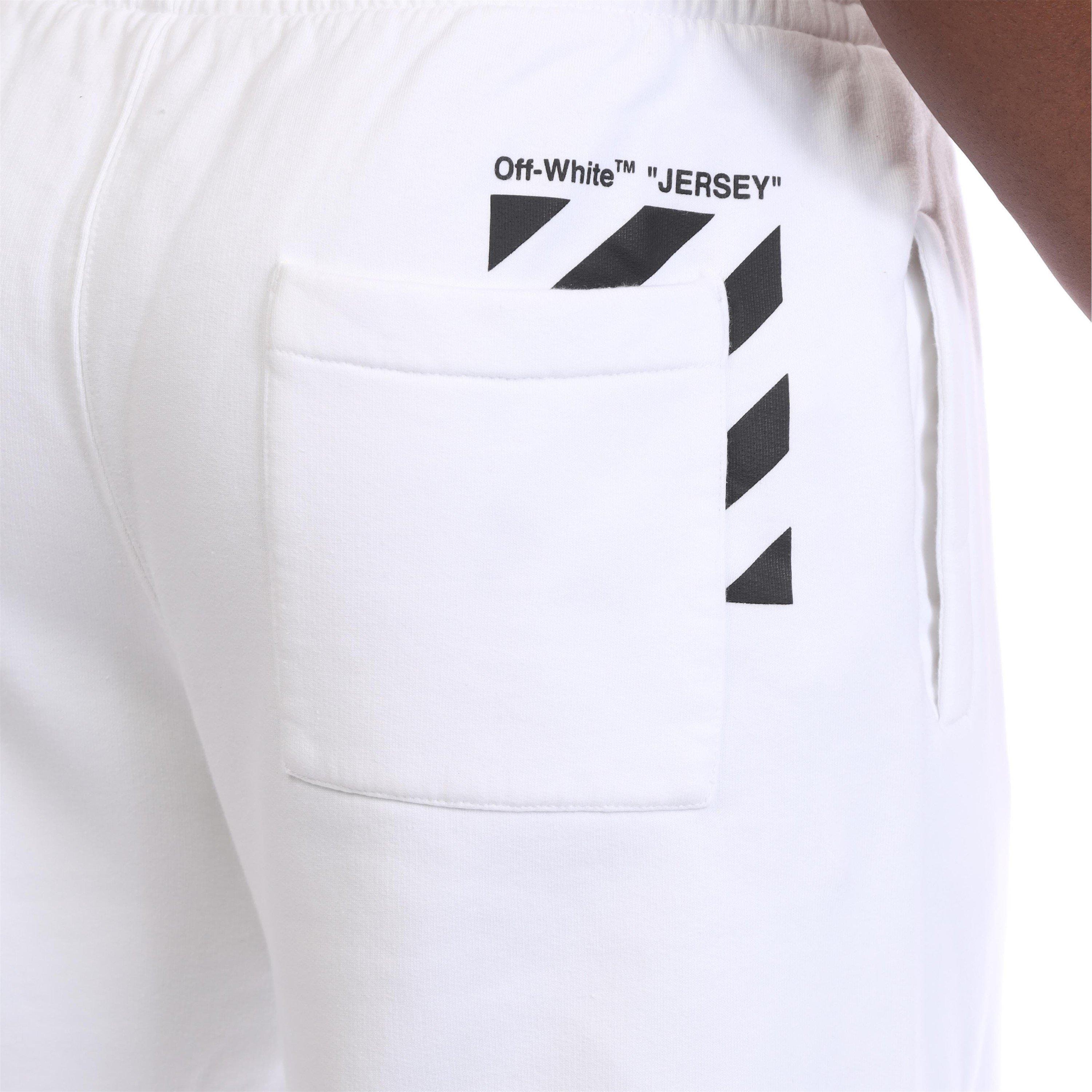 White Black - Off White - Diagonal Pocket Slim Sweatpants - 3