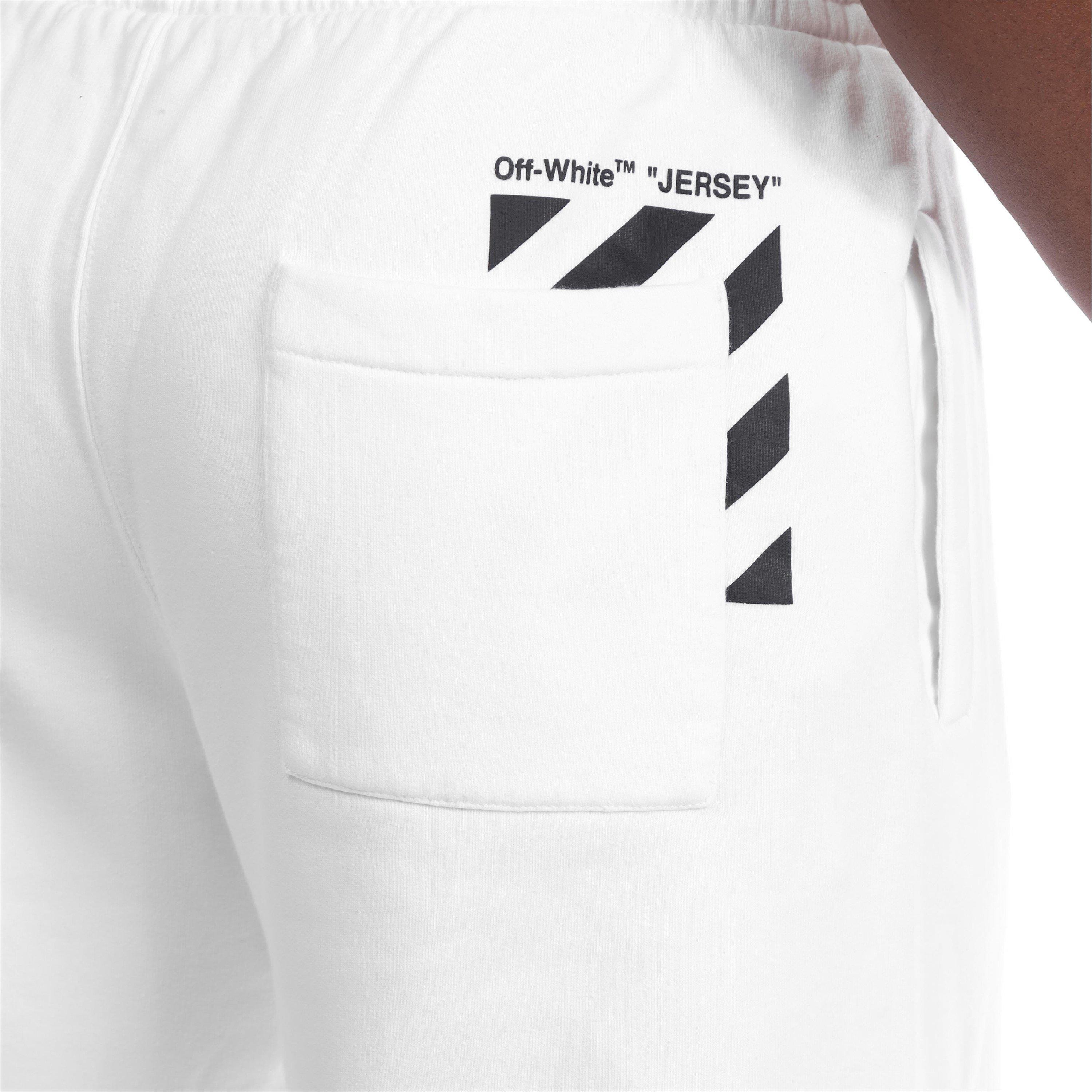 White Black - Off White - Diagonal Pocket Slim Sweatpants - 5