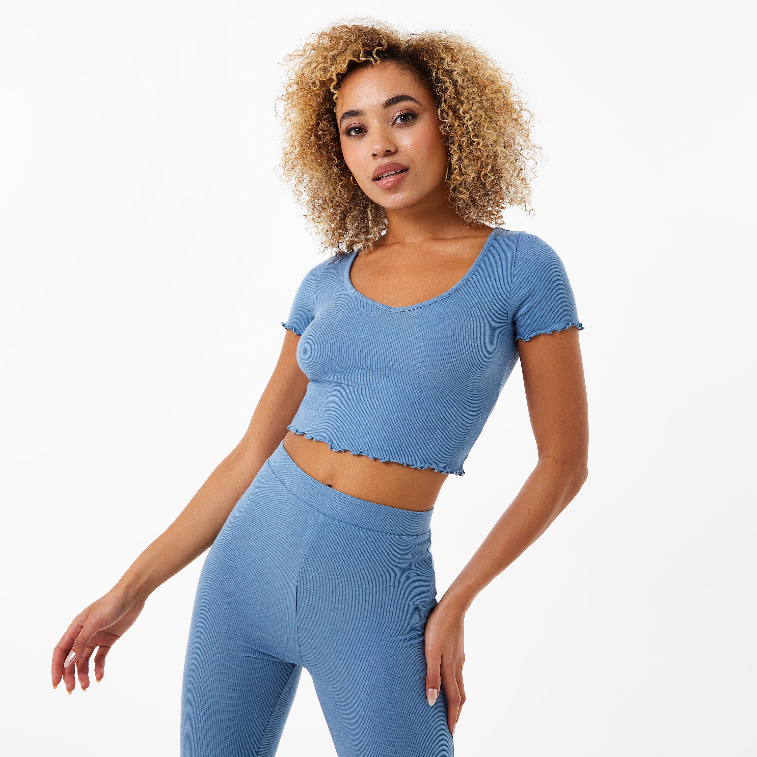 Blue - Jack Wills - Lettuce Hem Tee - 1