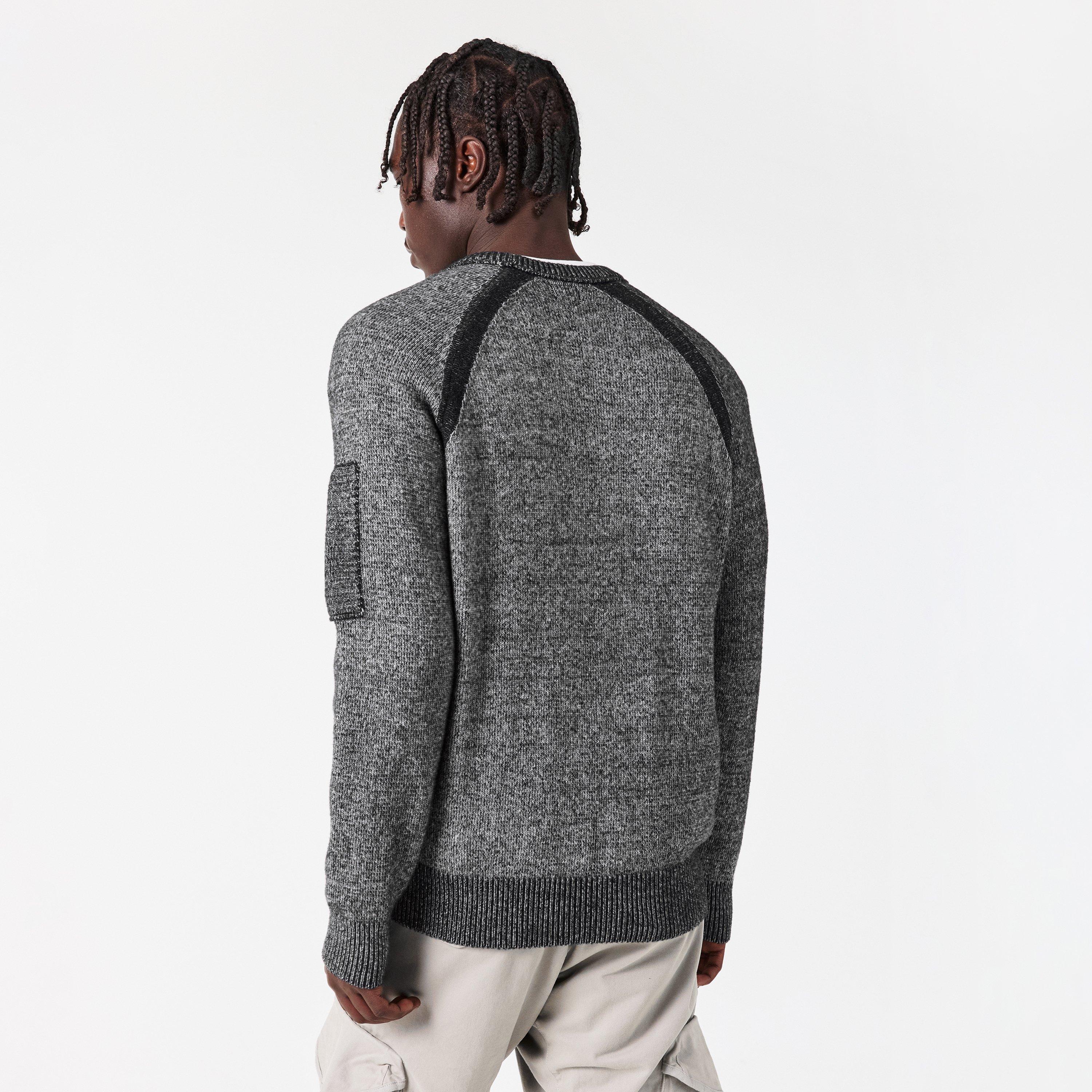 Anthracite M97 - CP Company - Men's Lens Crew Knitted Turtle Neck Jumper - 4