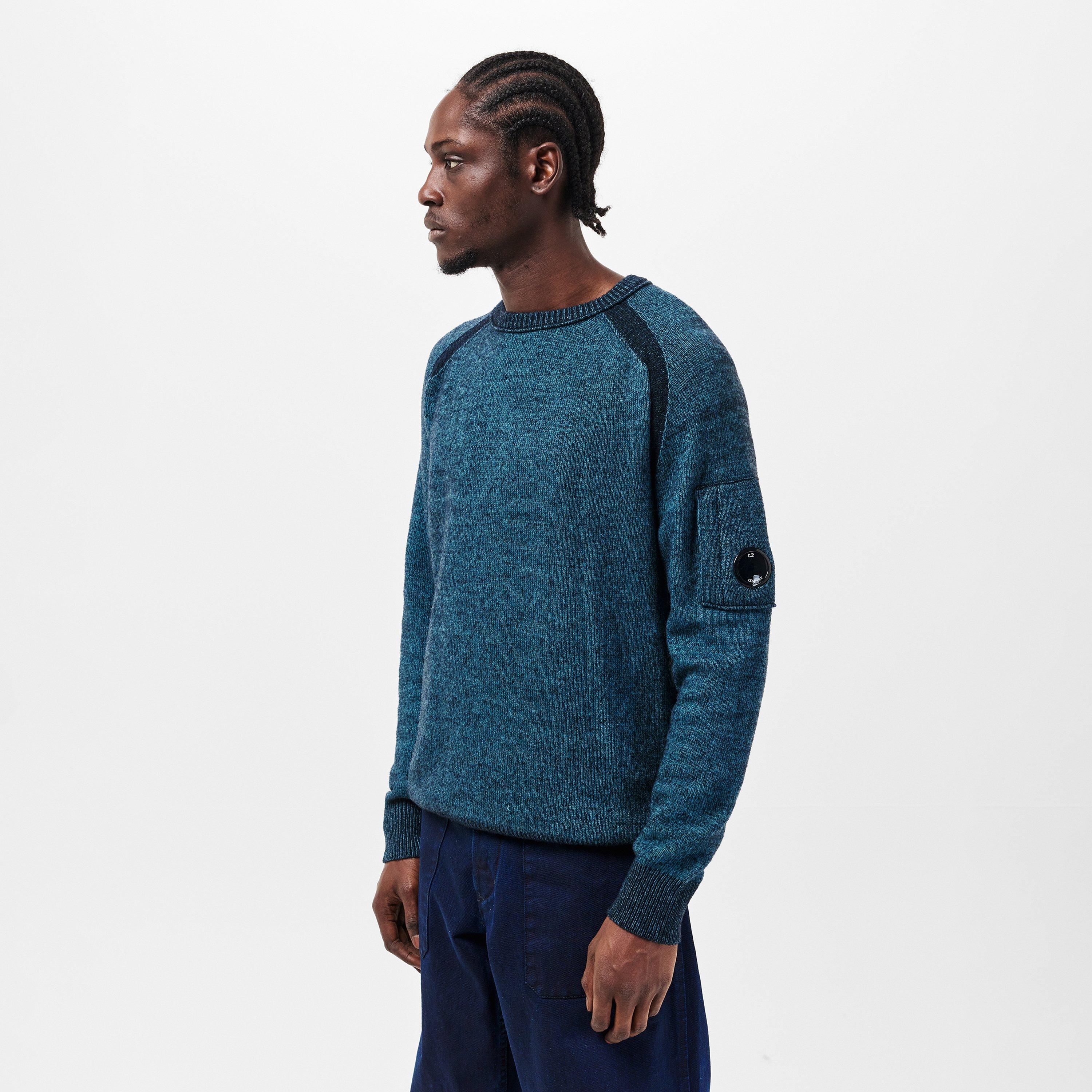 Aegean Blue 815 - CP Company - CP Lens Crew Knit Sn61 - 3