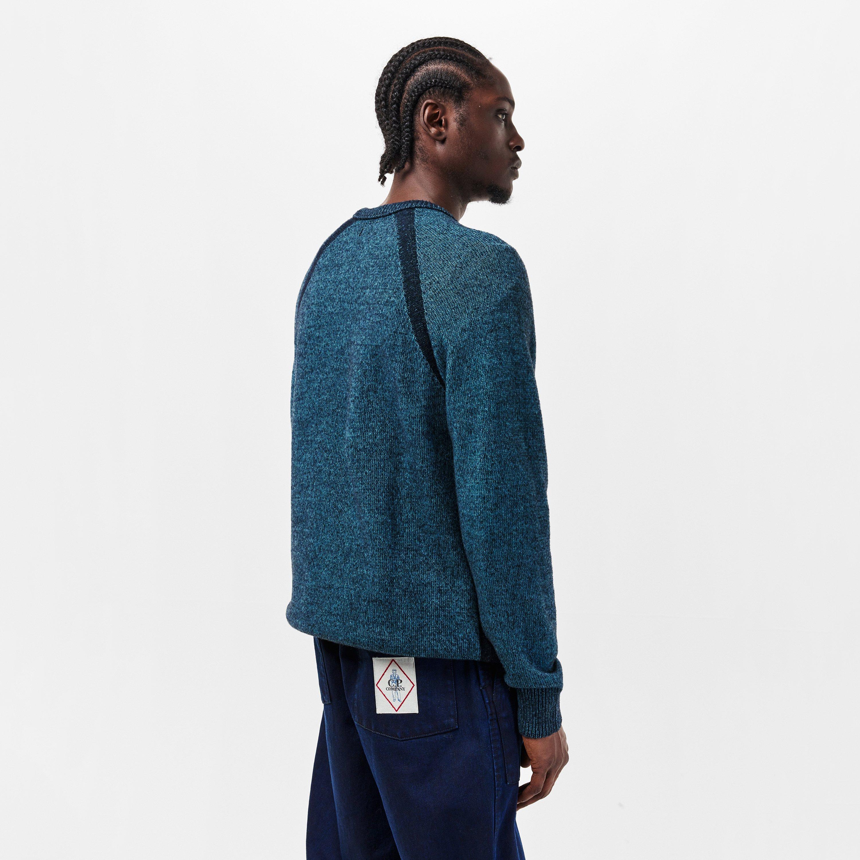 Aegean Blue 815 - CP Company - CP Lens Crew Knit Sn61 - 4