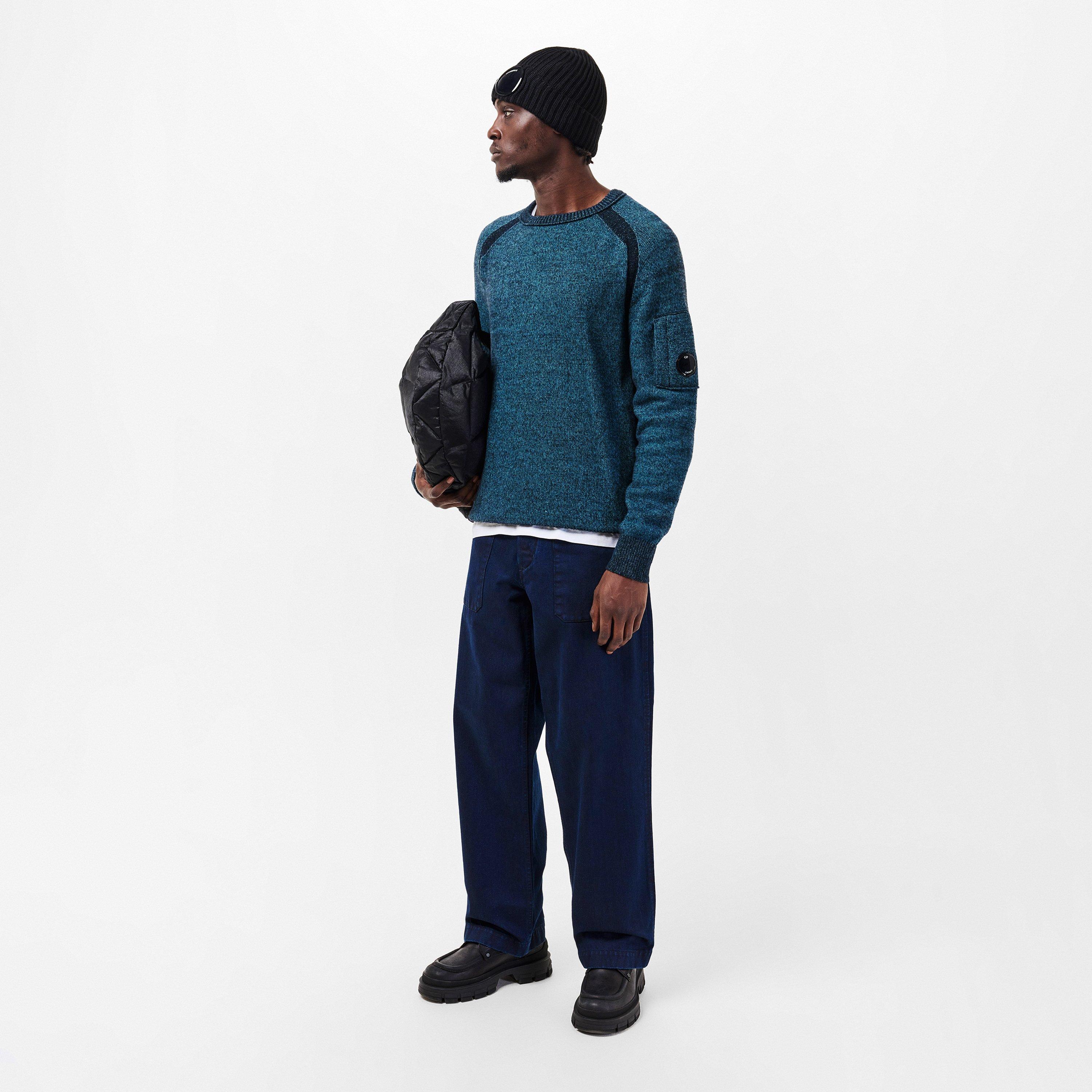 C.P. Company Boys Lens Jumper in Ivory