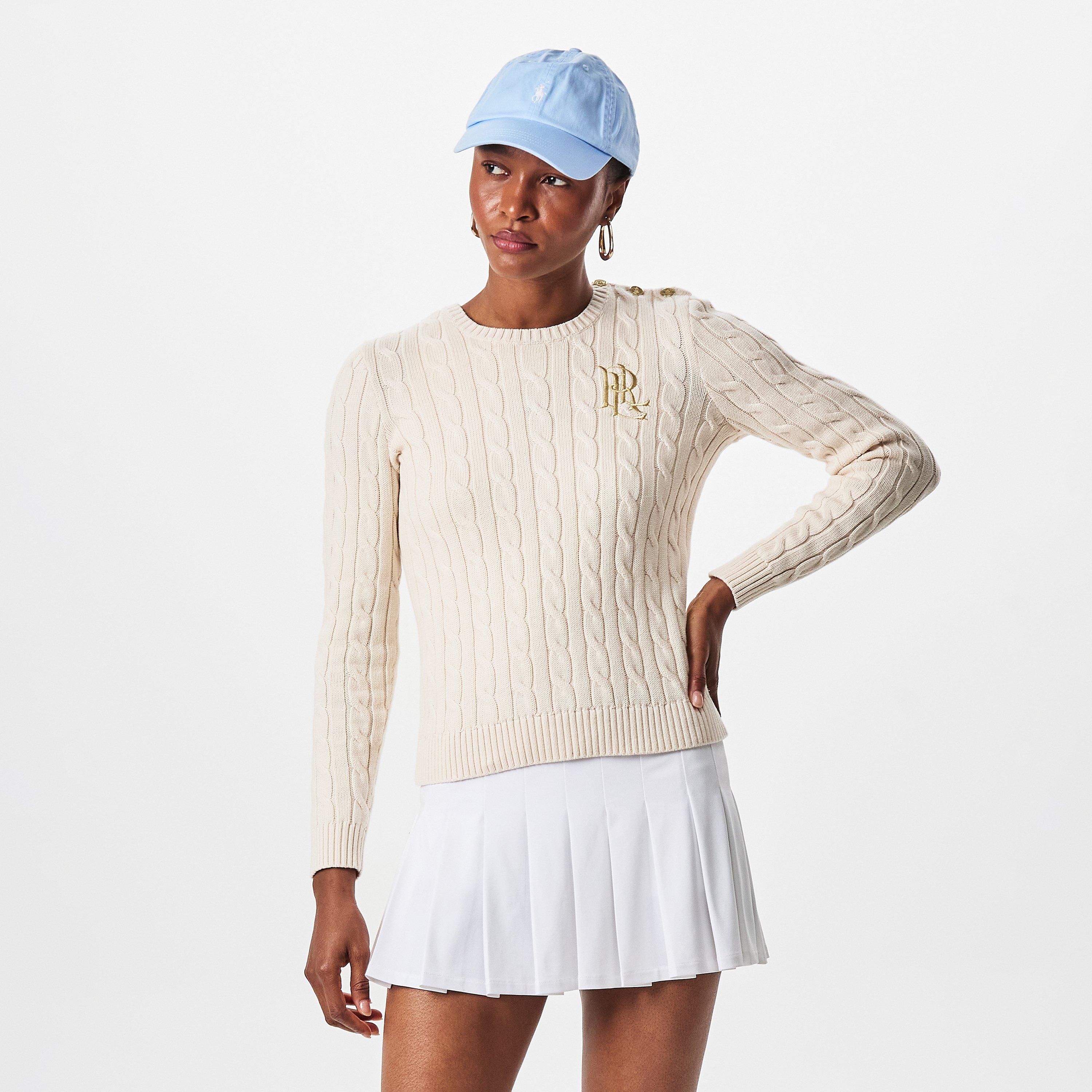 Birch Tan - Lauren by Ralph Lauren - Women's Cable-Knit Jumper - 3