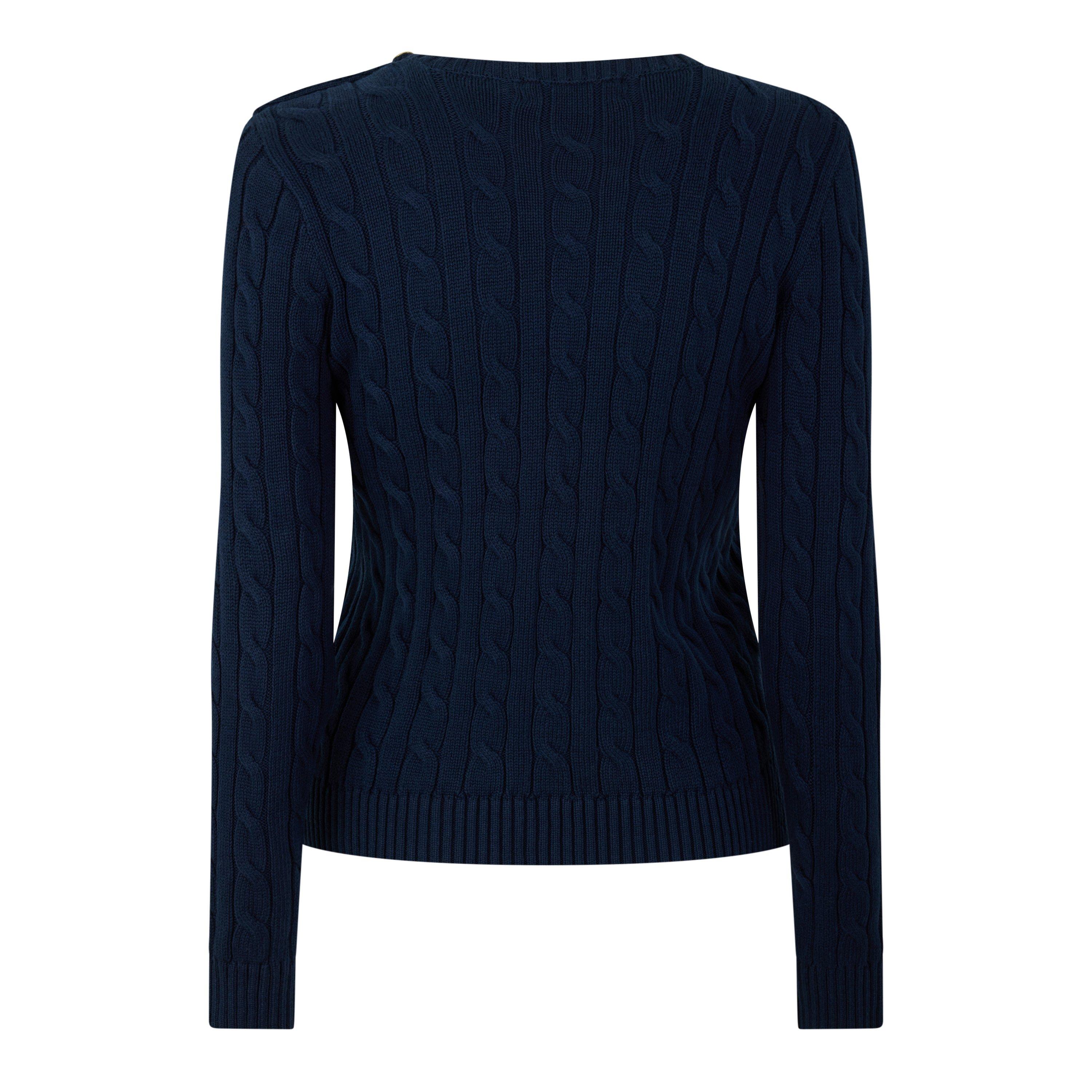 Lauren Navy - Lauren by Ralph Lauren - Women's Cable-Knit Jumper - 2